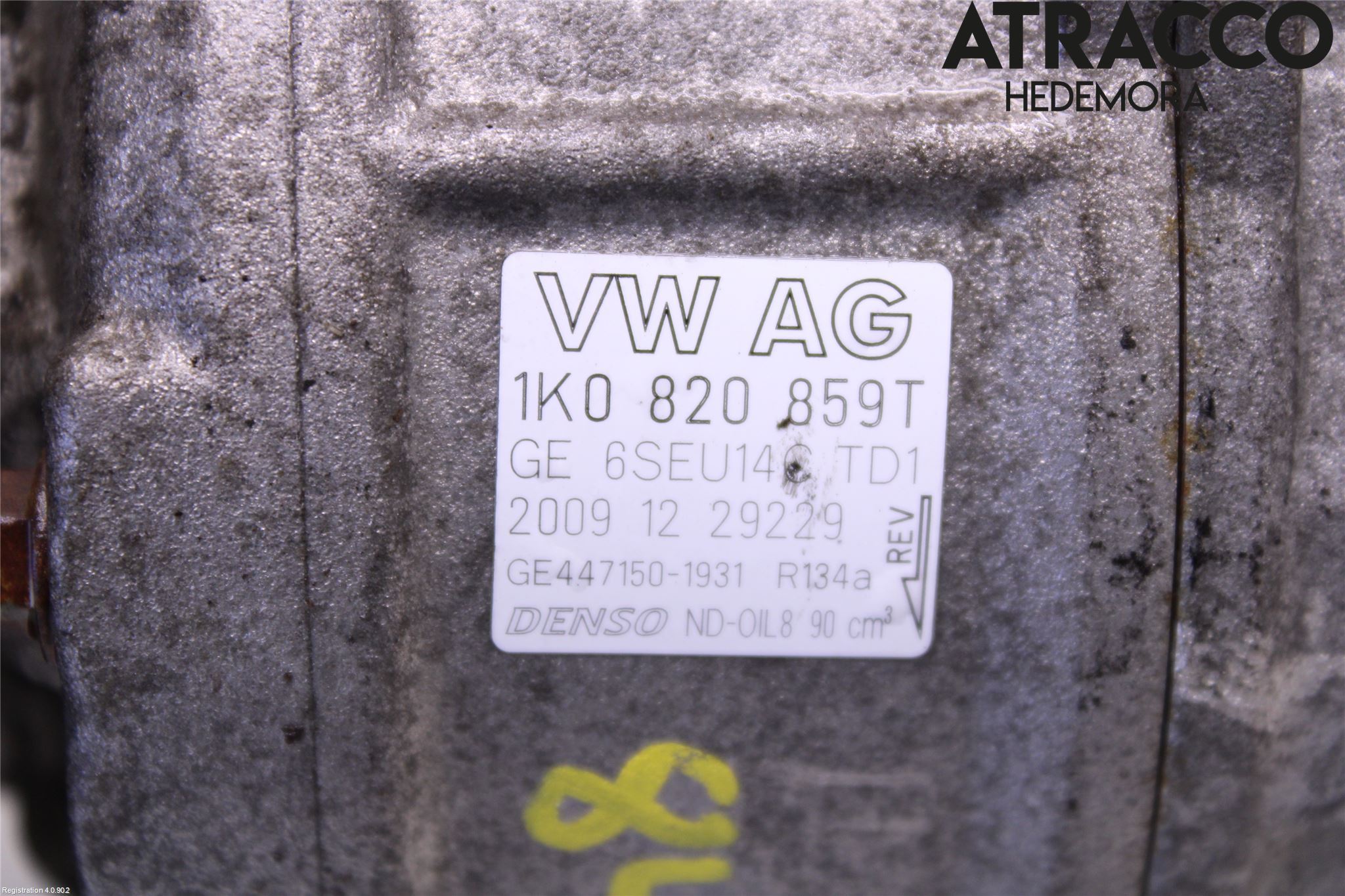 Volkswagen VW GOLF VI 09-13 Ac Kompressor