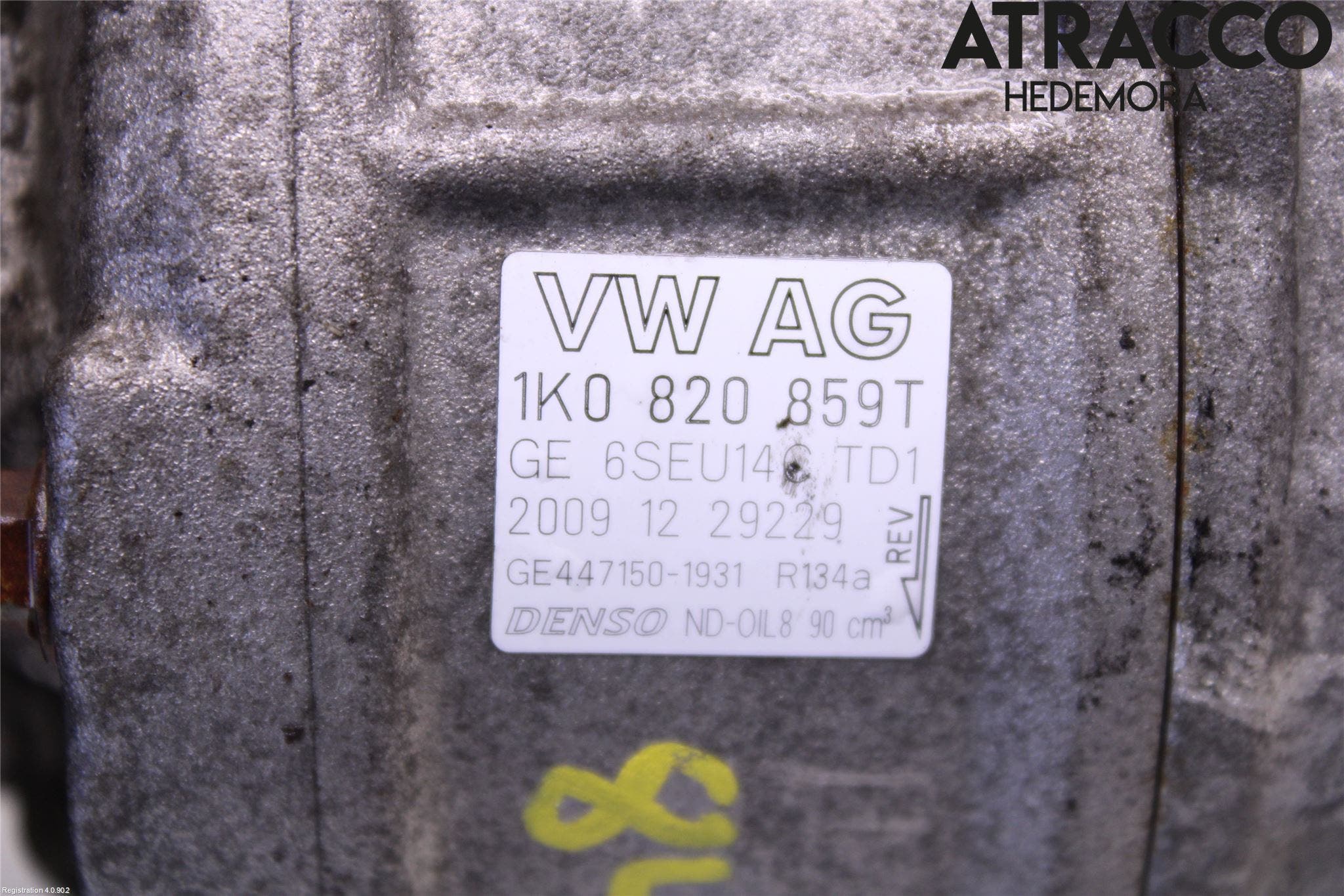 Volkswagen VW GOLF VI 09-13 Ac Kompressor