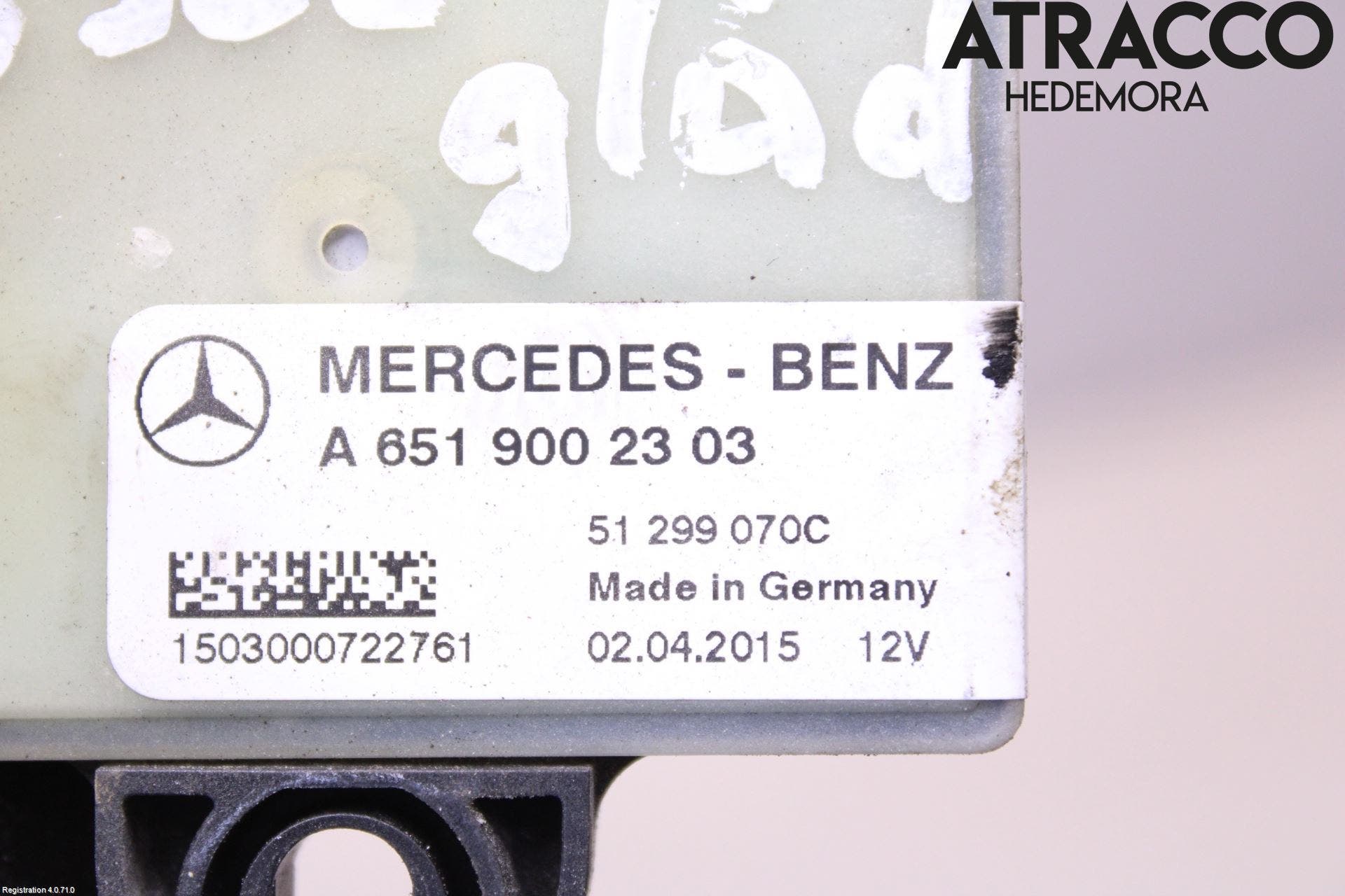 Mercedes-Benz MB CLA-KLASS (C117/X117) 13-19 Relä Glödning Diesel