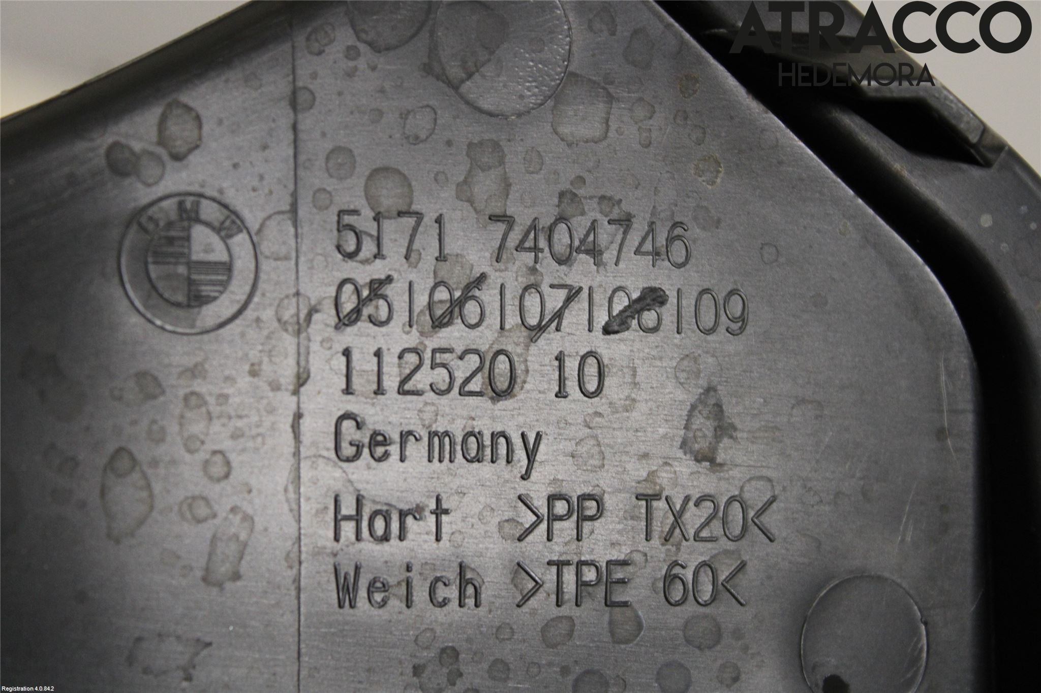 BMW 6 GT G32 18- Torpedplåt-Torpedplast