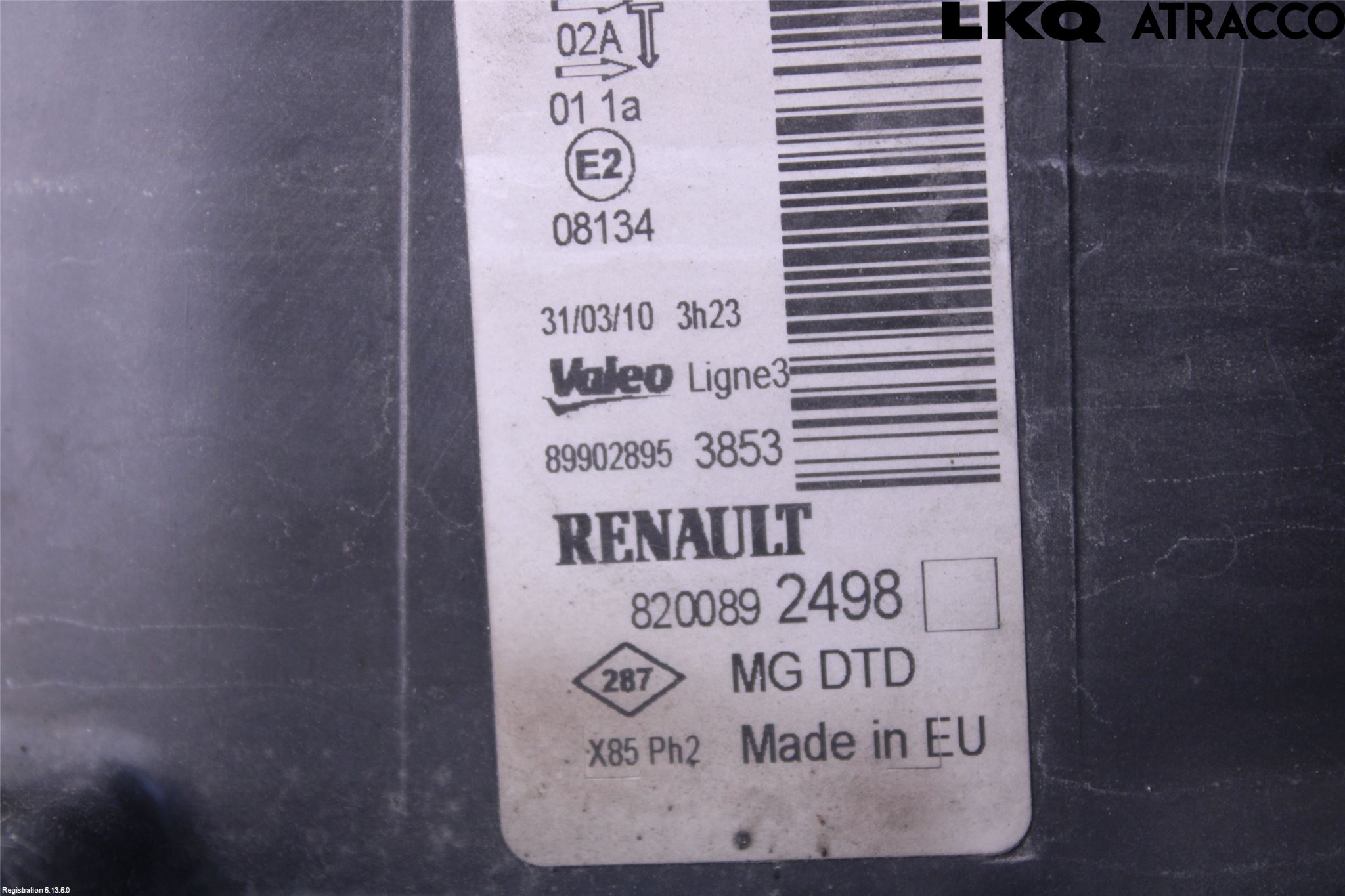 Renault CLIO III  09-12 Strålkastare Höger