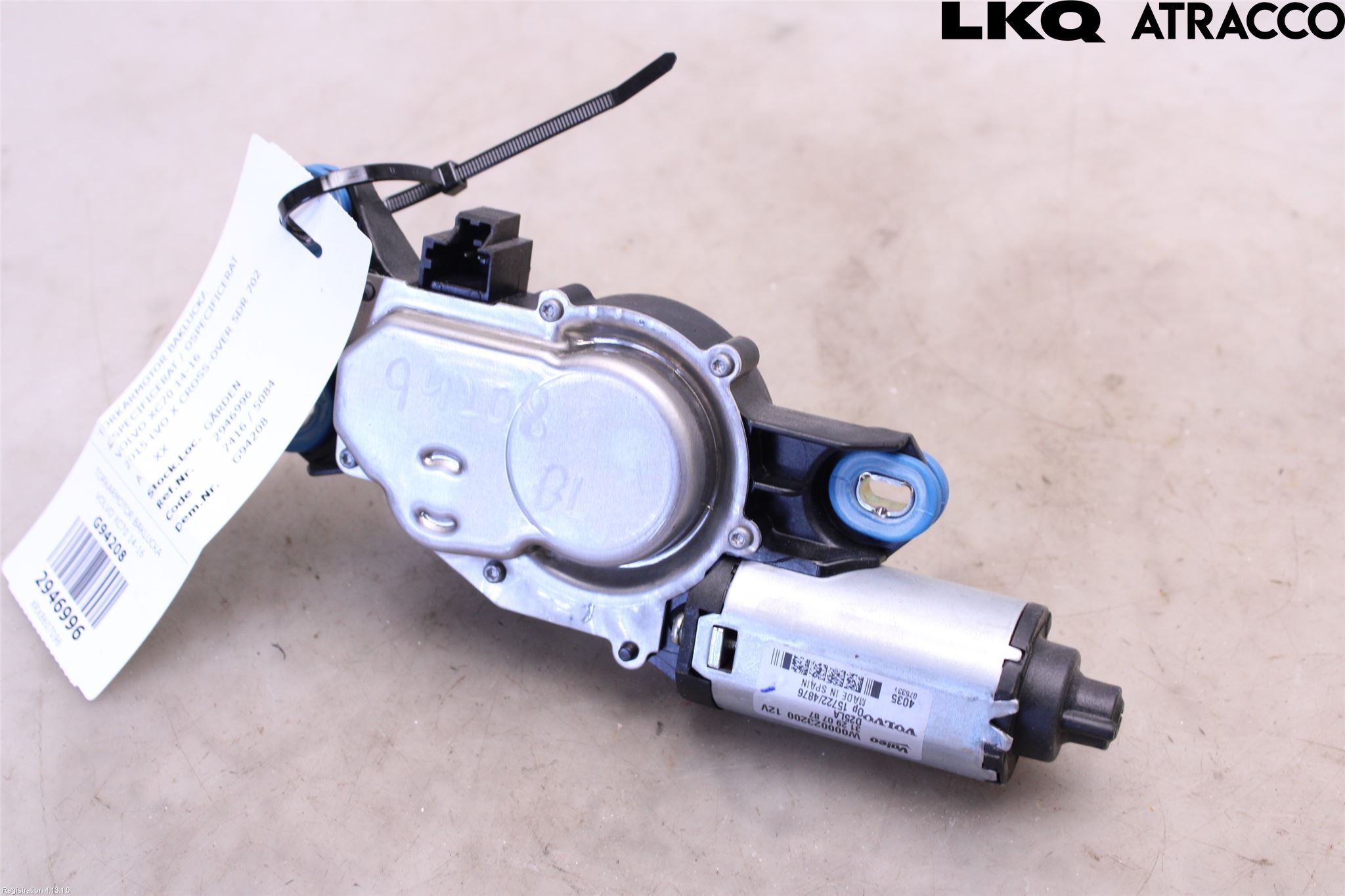 Volvo XC70 14-16 Torkarmotor Baklucka