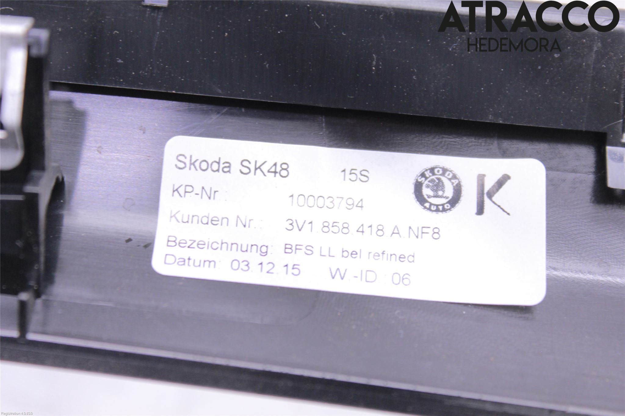 Skoda SUPERB 09-15 Instrumentbräda Inlägg-Dekorlist