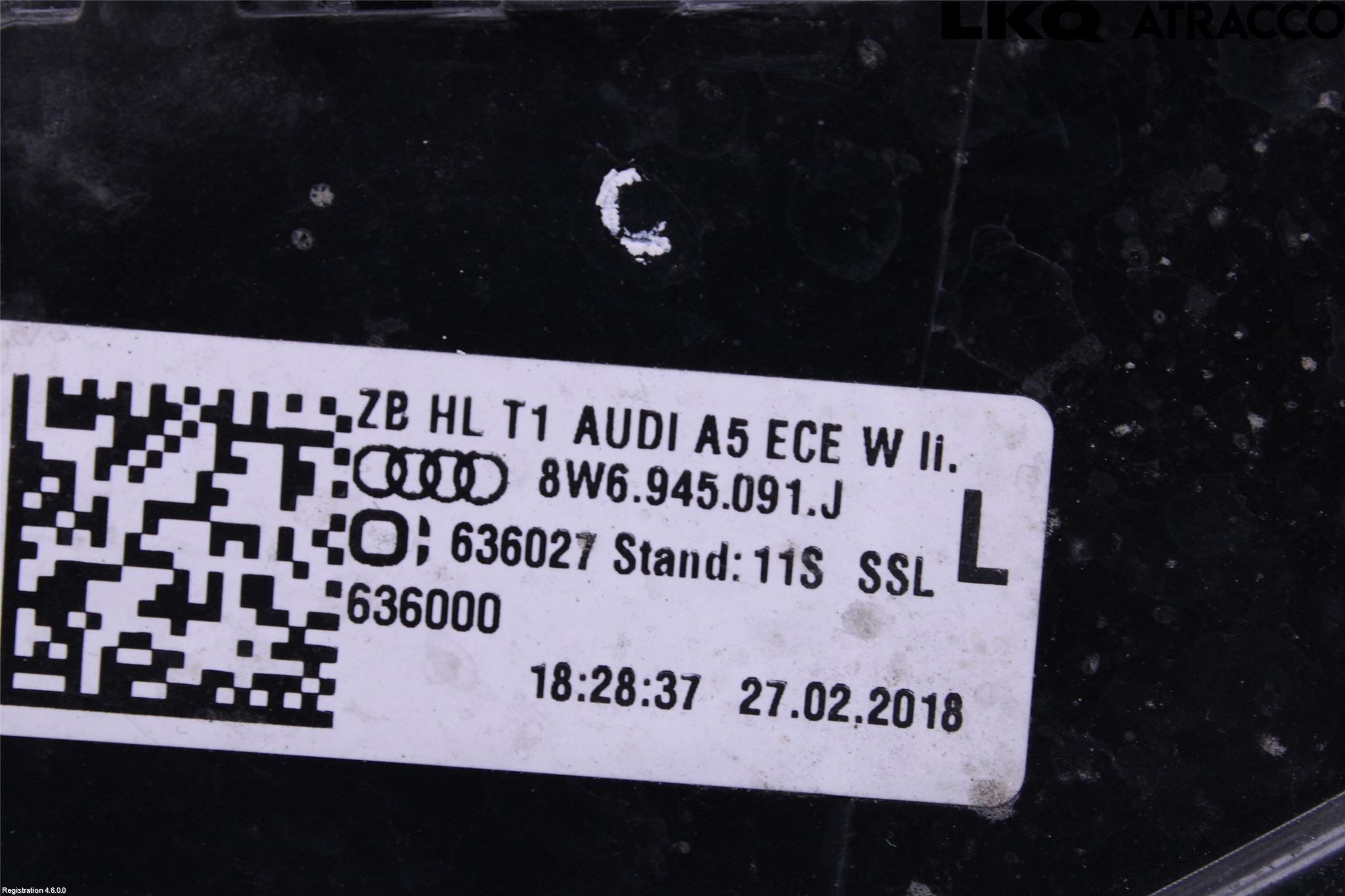 Audi A5 17- Bakljus Vänster