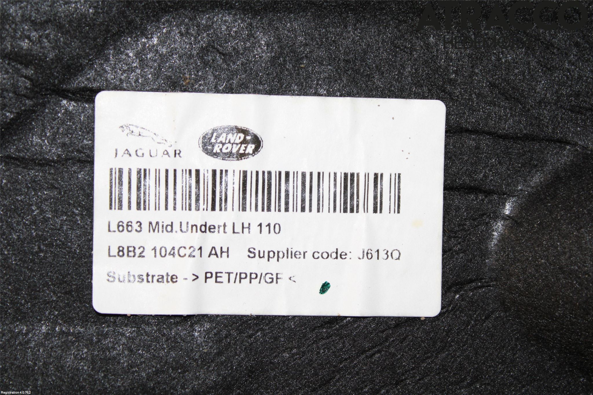 Landrover DEFENDER (L663) 20- Hasplåt Plåt-Plast