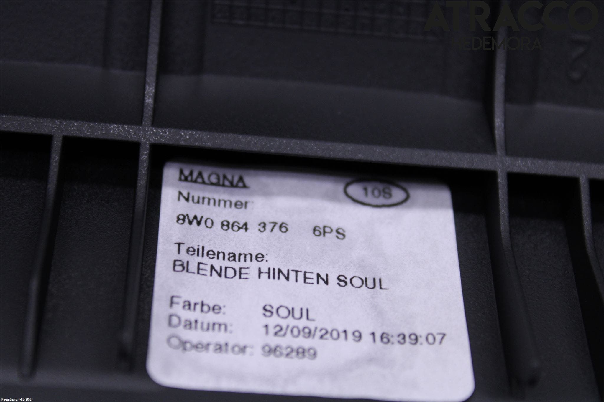 Audi A4 ALLROAD 17- Inr Tunnelfack