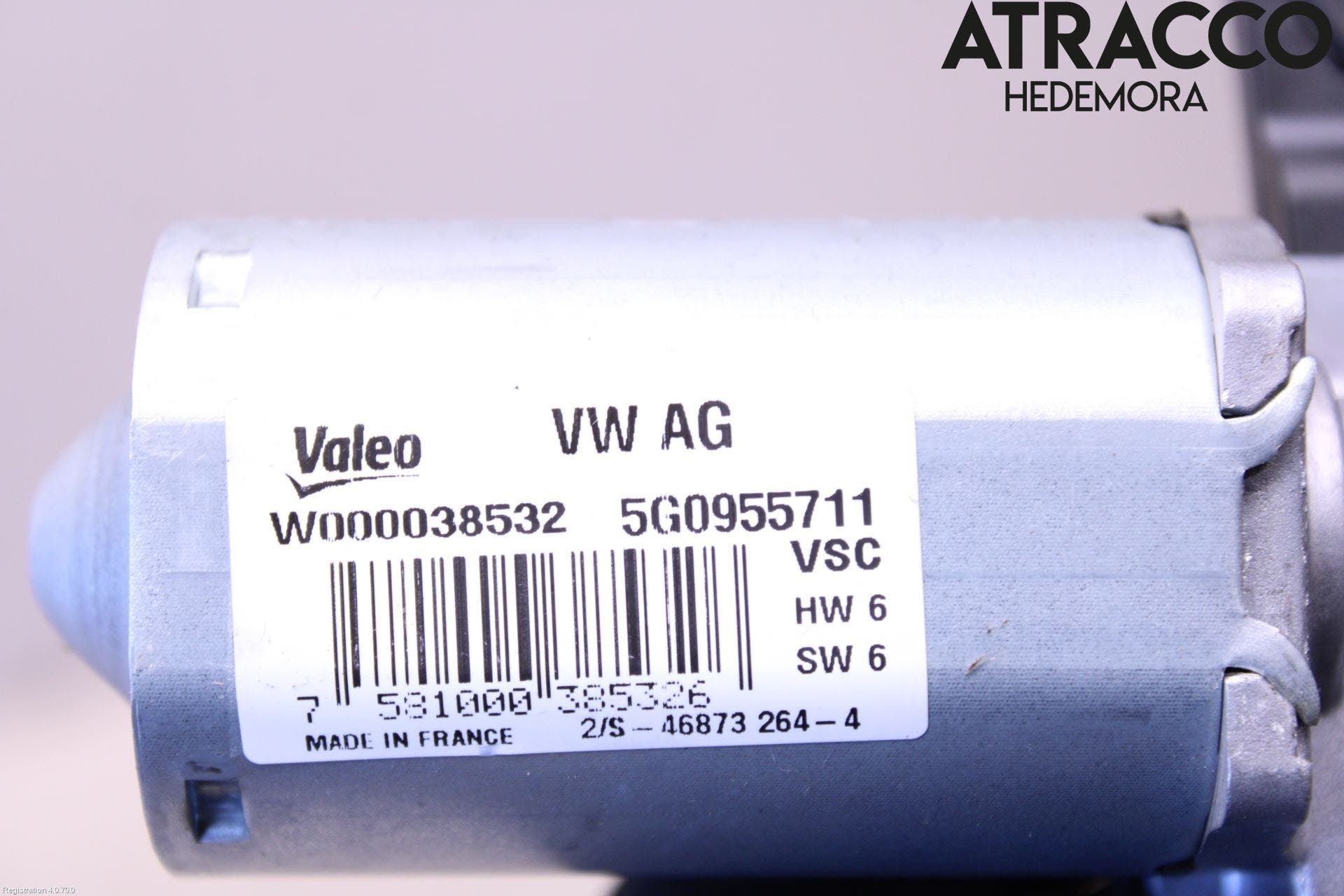 Volkswagen VW GOLF / E-GOLF VII 13-20 Torkarmotor Baklucka