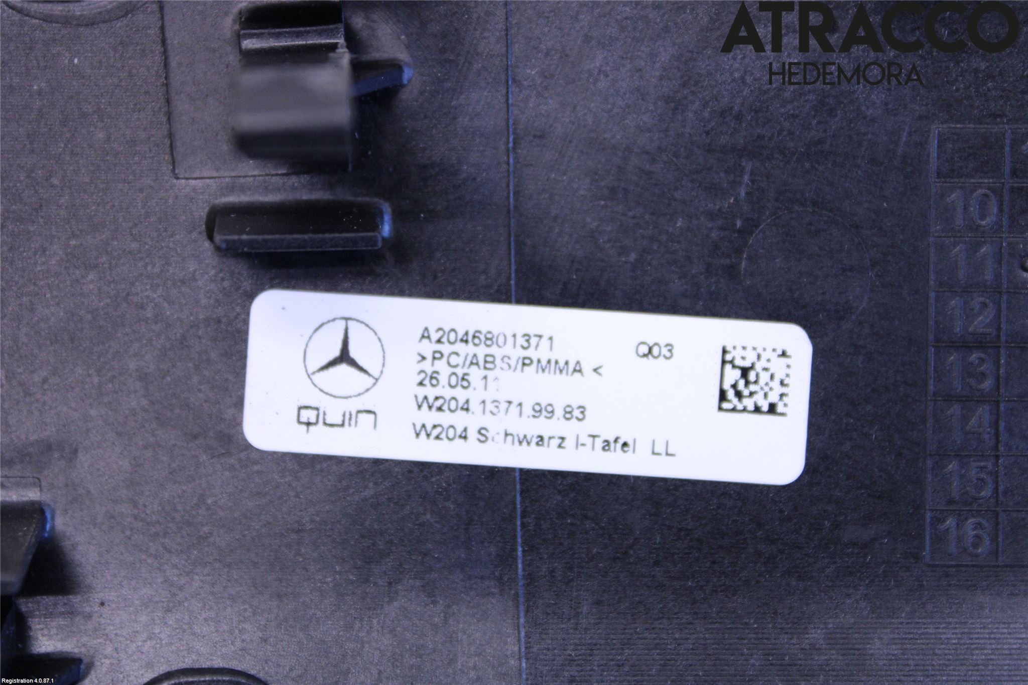 Mercedes-Benz MB C-KLASS (W204) 07-15 Instrumentbräda Inlägg-Dekorlist
