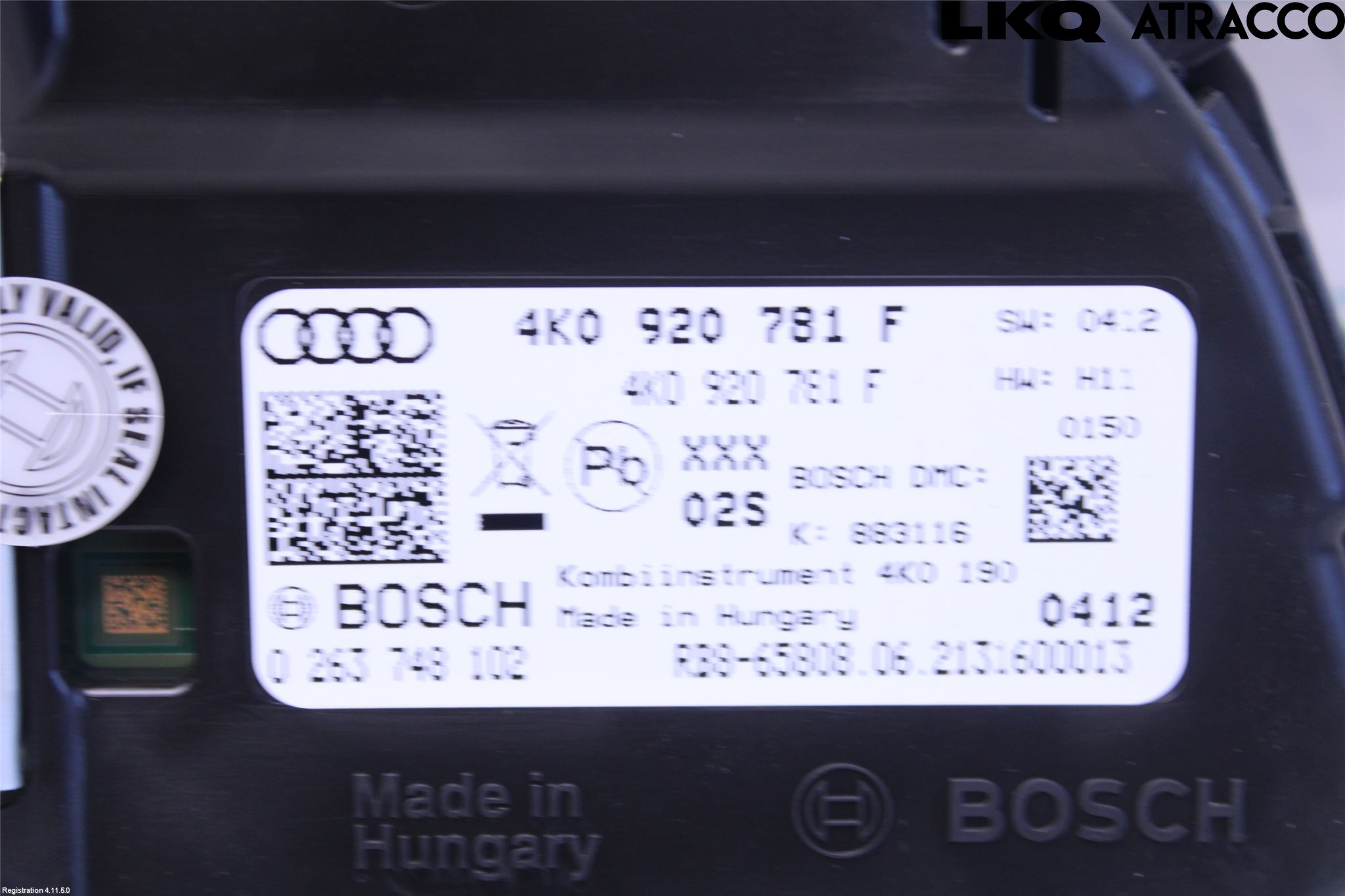 Audi A6 F2/C8 19- Instrument Komb