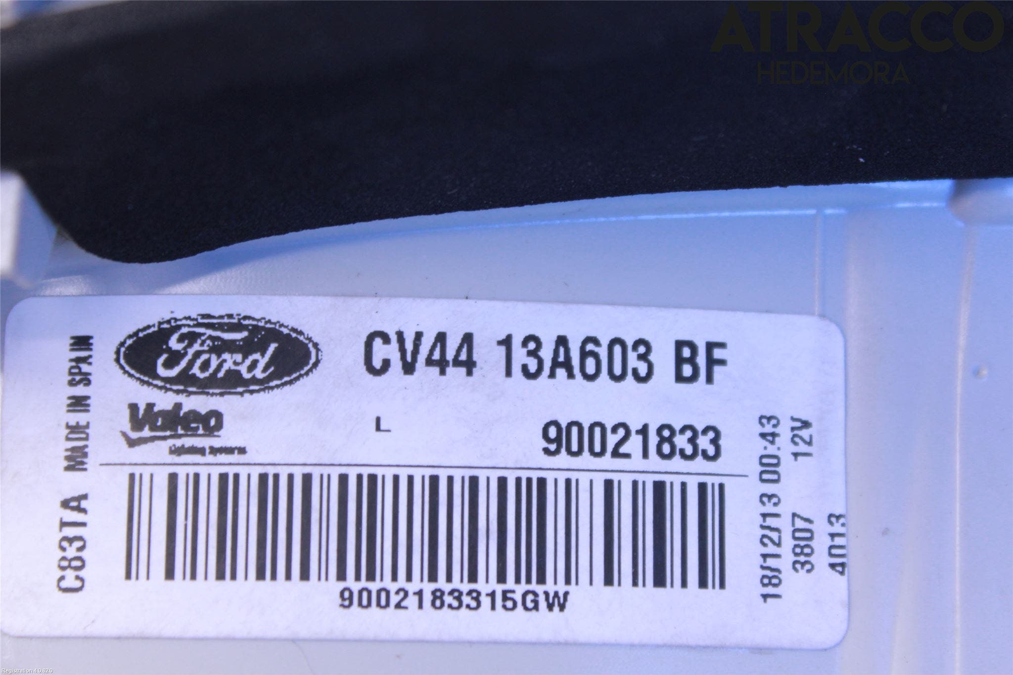 Ford KUGA 13-16 Bakljus Lucka Vä