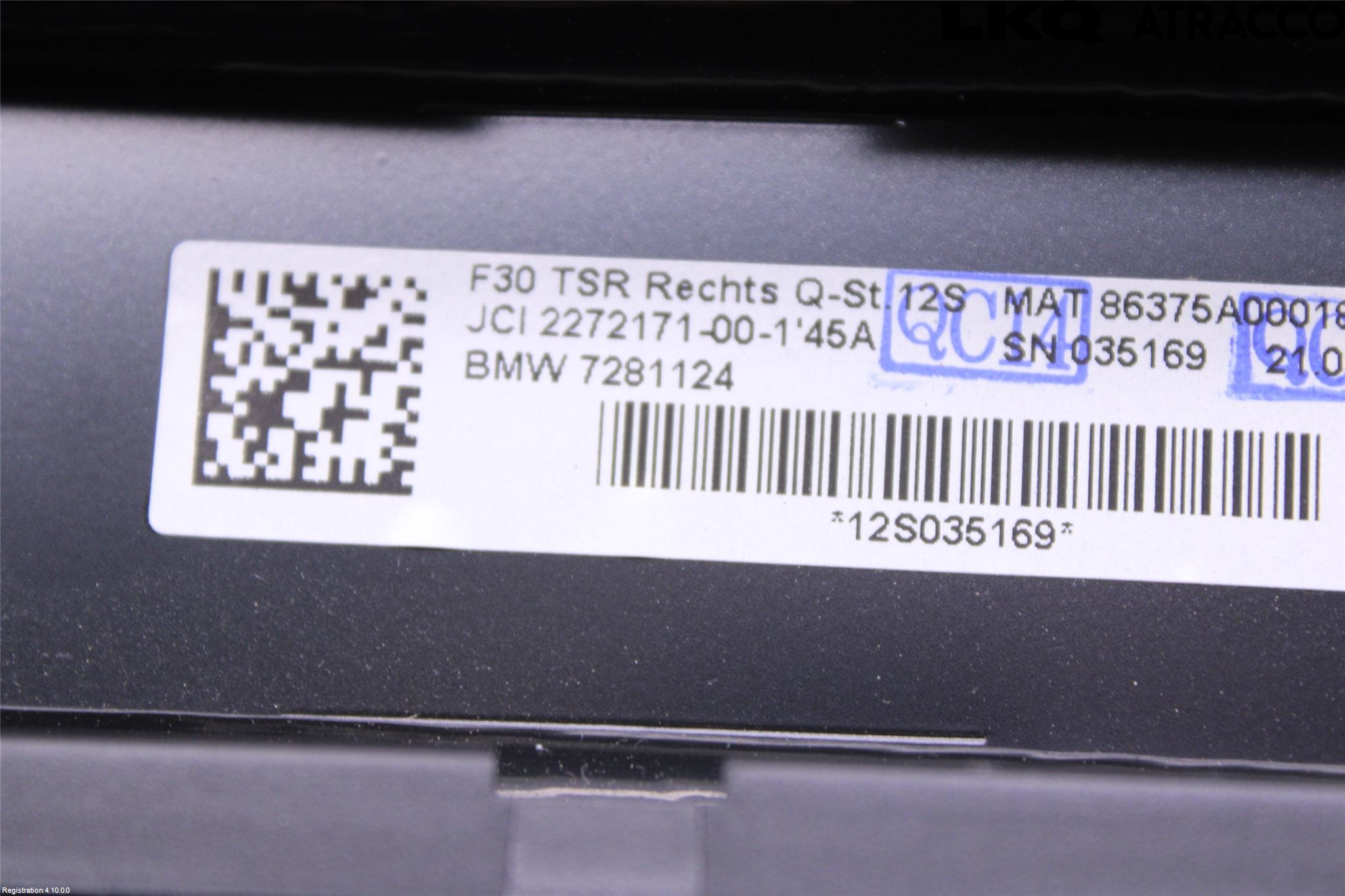 BMW 3 F30/F31/F80 12-19 Insynskydd