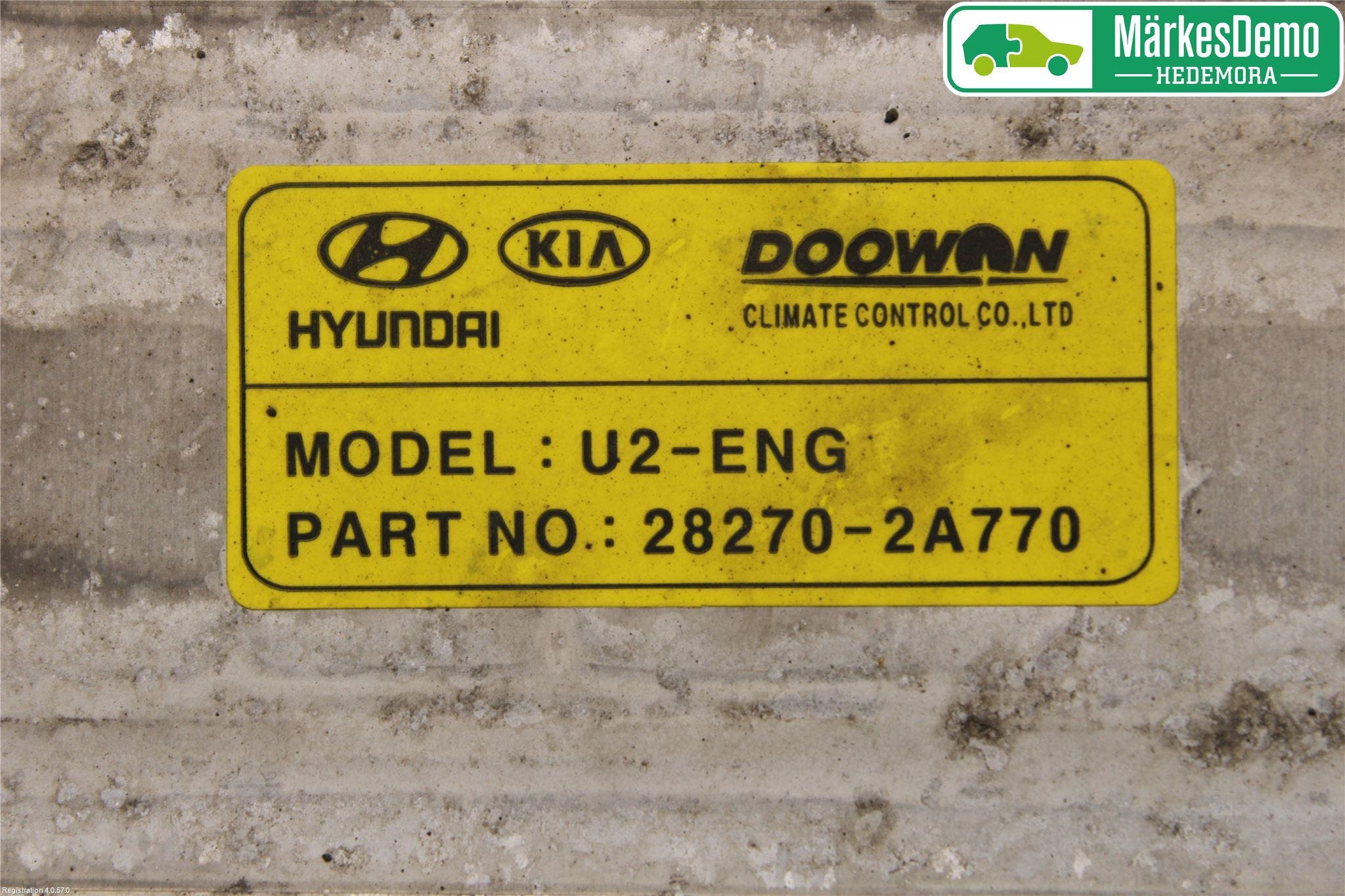 Hyundai i30 GD 13-17 Laddluft-Intercooler Kyl