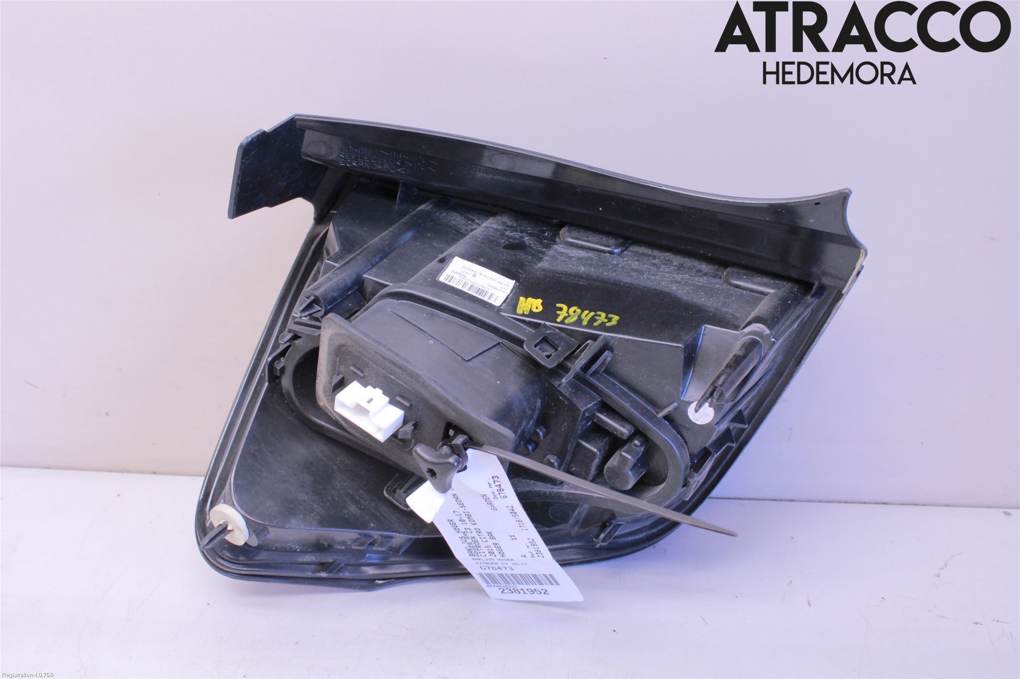 Citroen C3 10-17 Bakljus Höger