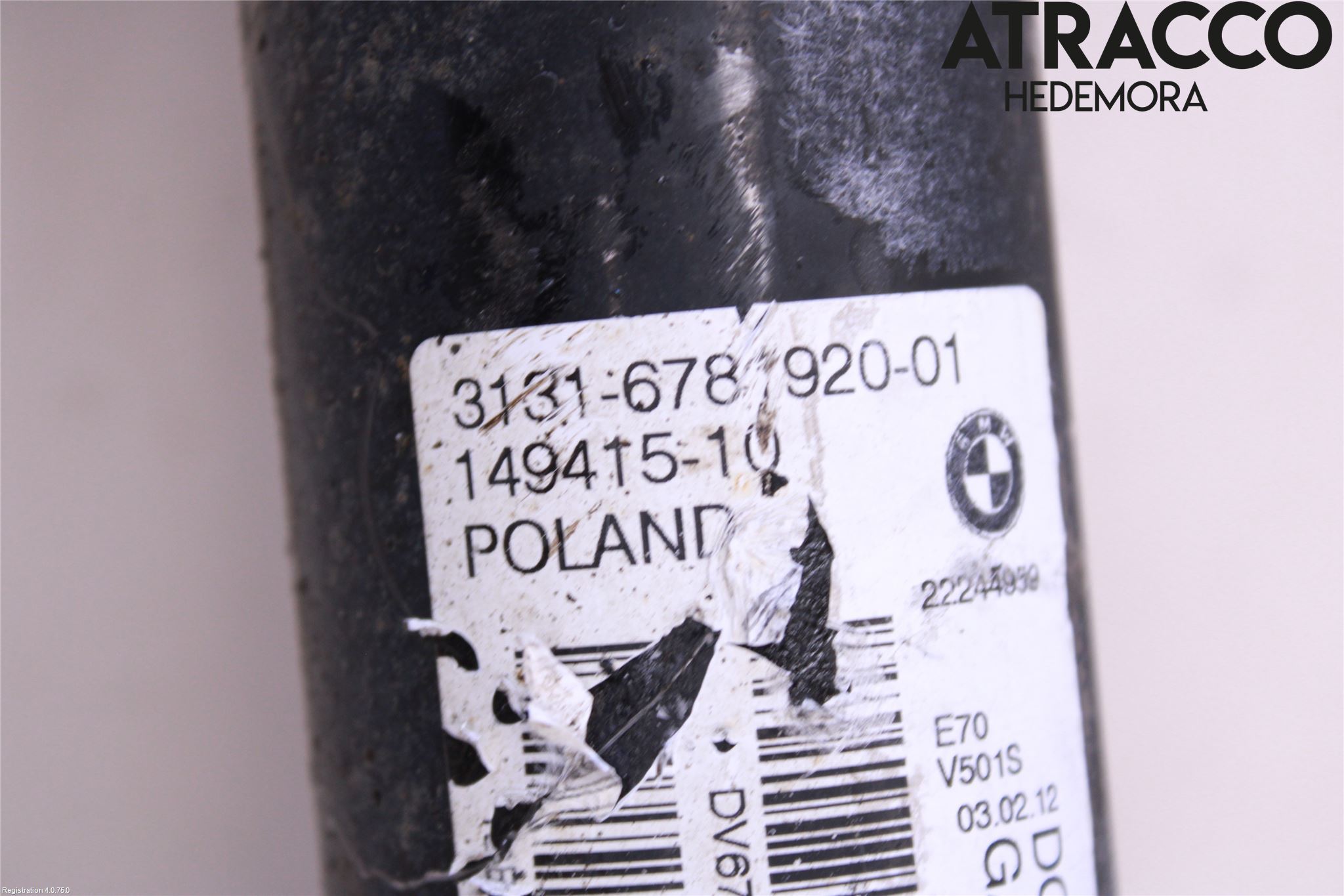 BMW X5 E70 07-13 Fjäderben Fram Vänster