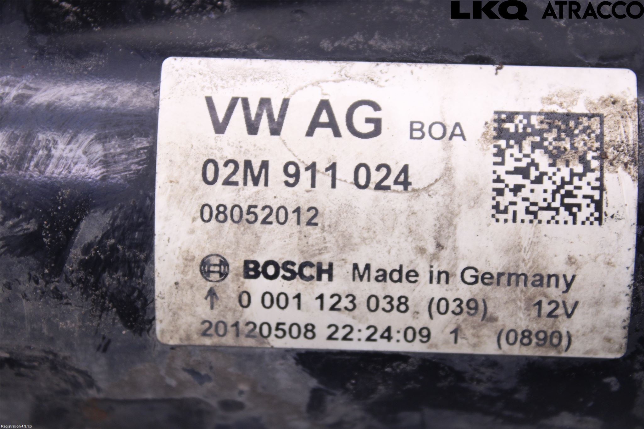 Volkswagen VW CADDY 11-15 Startmotor Diesel