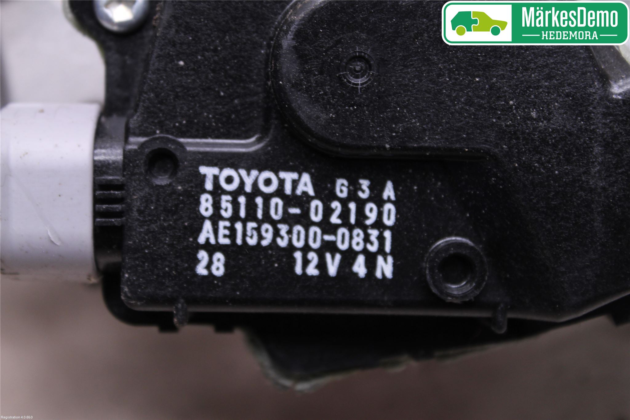 Toyota AURIS 10-12 Torkarmekanism Vindruta