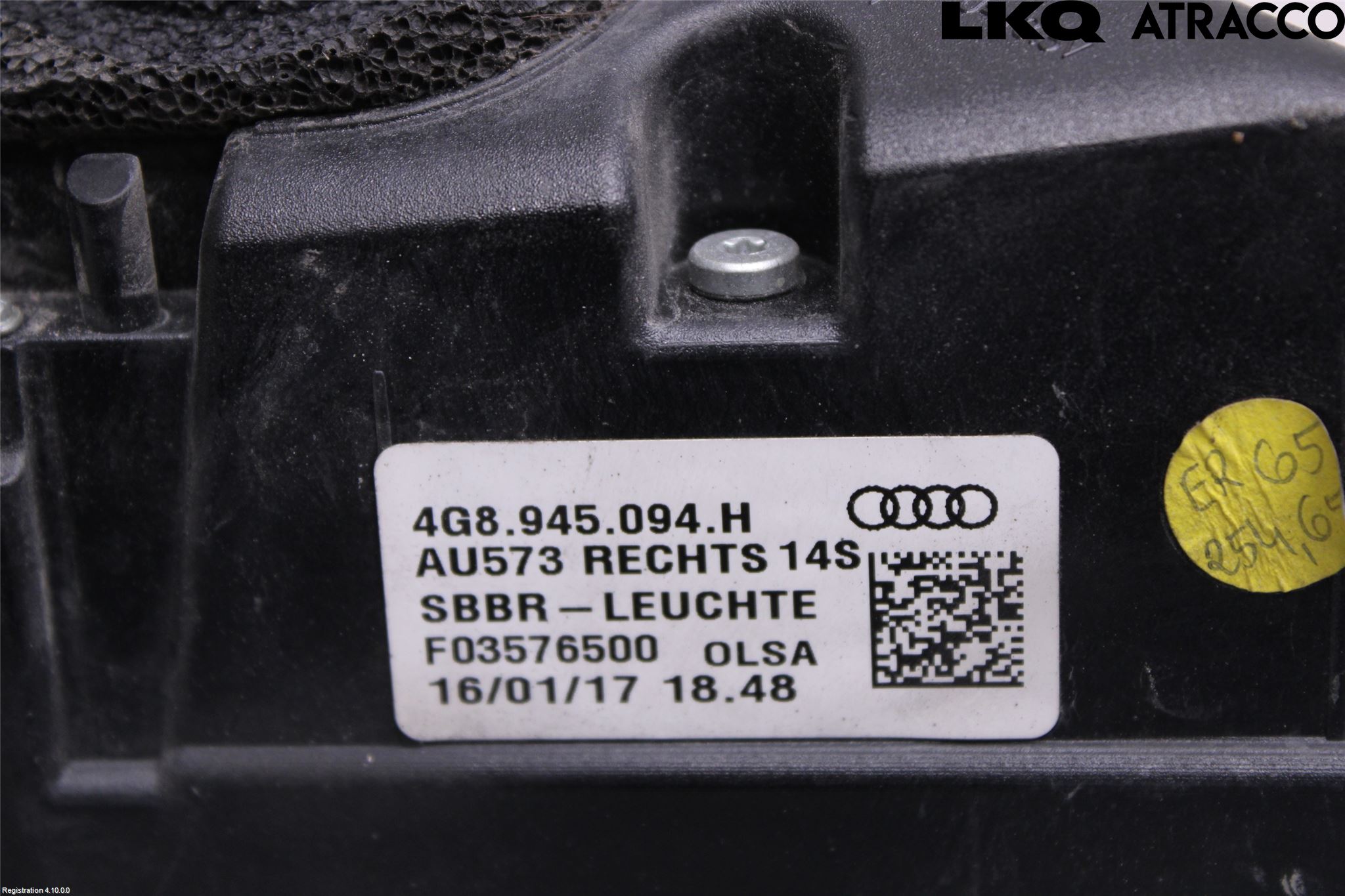 Audi A7/S7 4G 11-17 Bakljus Lucka Hö