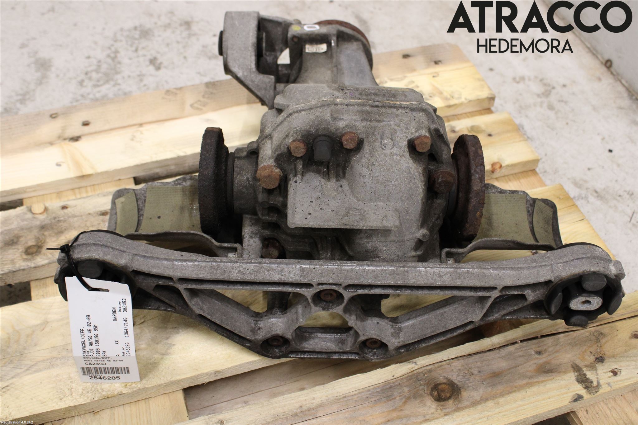 Audi A8/S8 4E  02-09 Bakväxel-Diff