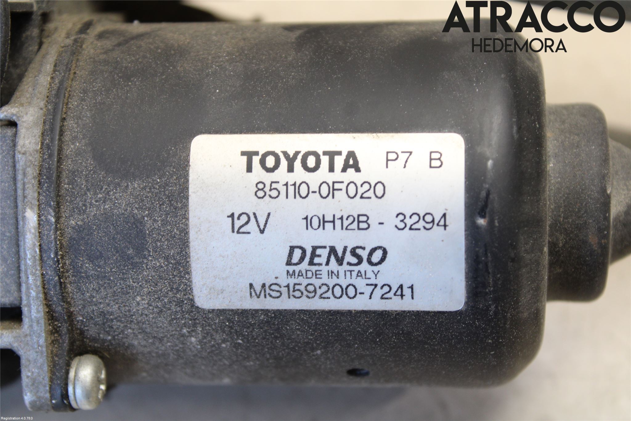 Toyota COROLLA VERSO 04-07 Torkarmotor Vindruta