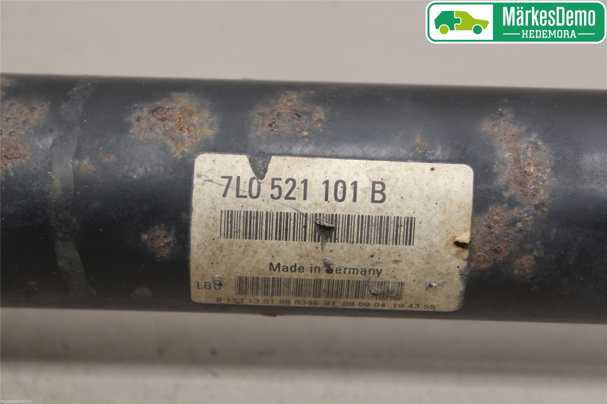 Porsche CAYENNE 03- Mellanaxel Främre 4Wd