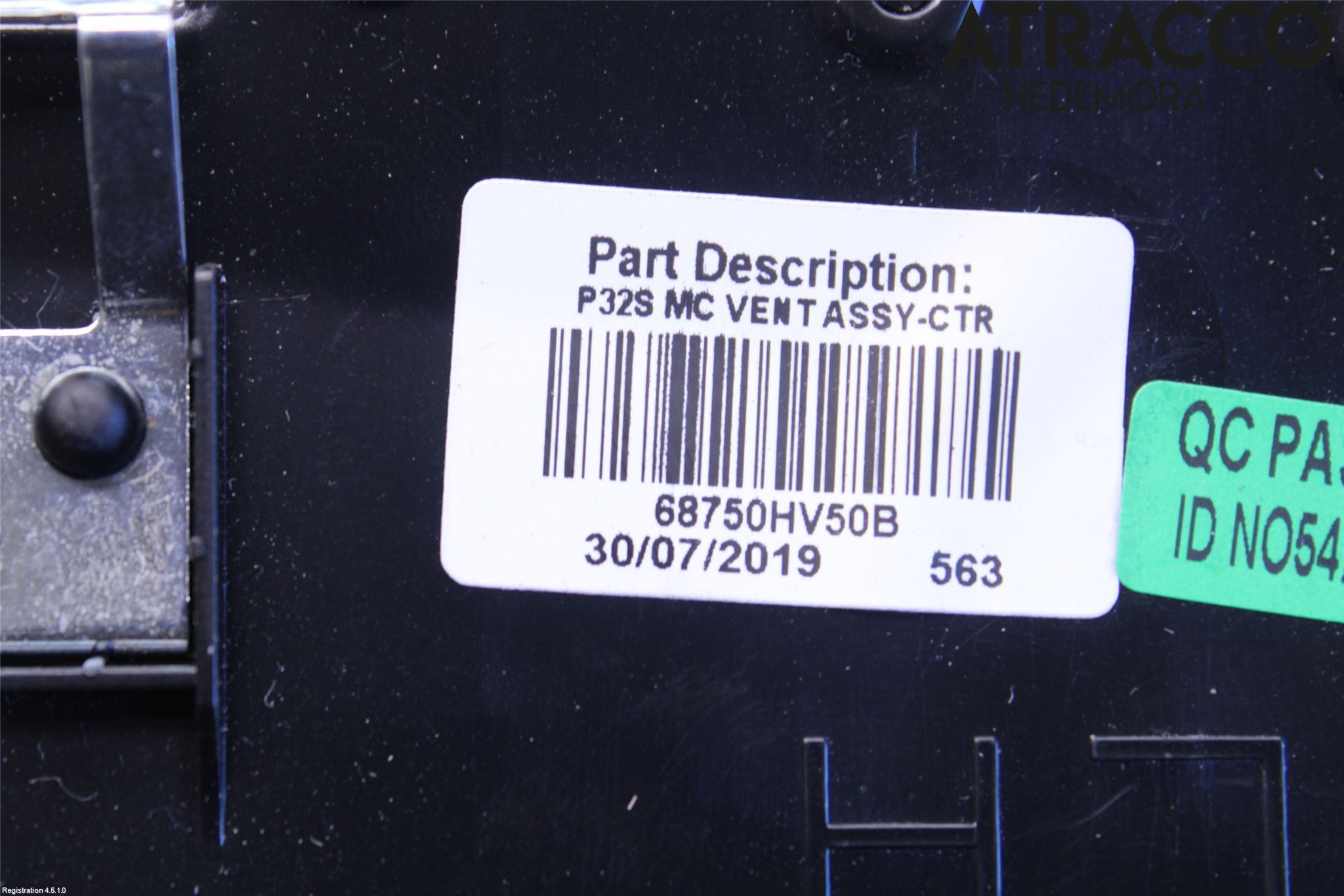 Nissan QASHQAI 17-21 Defrosterkanal-Munstycke