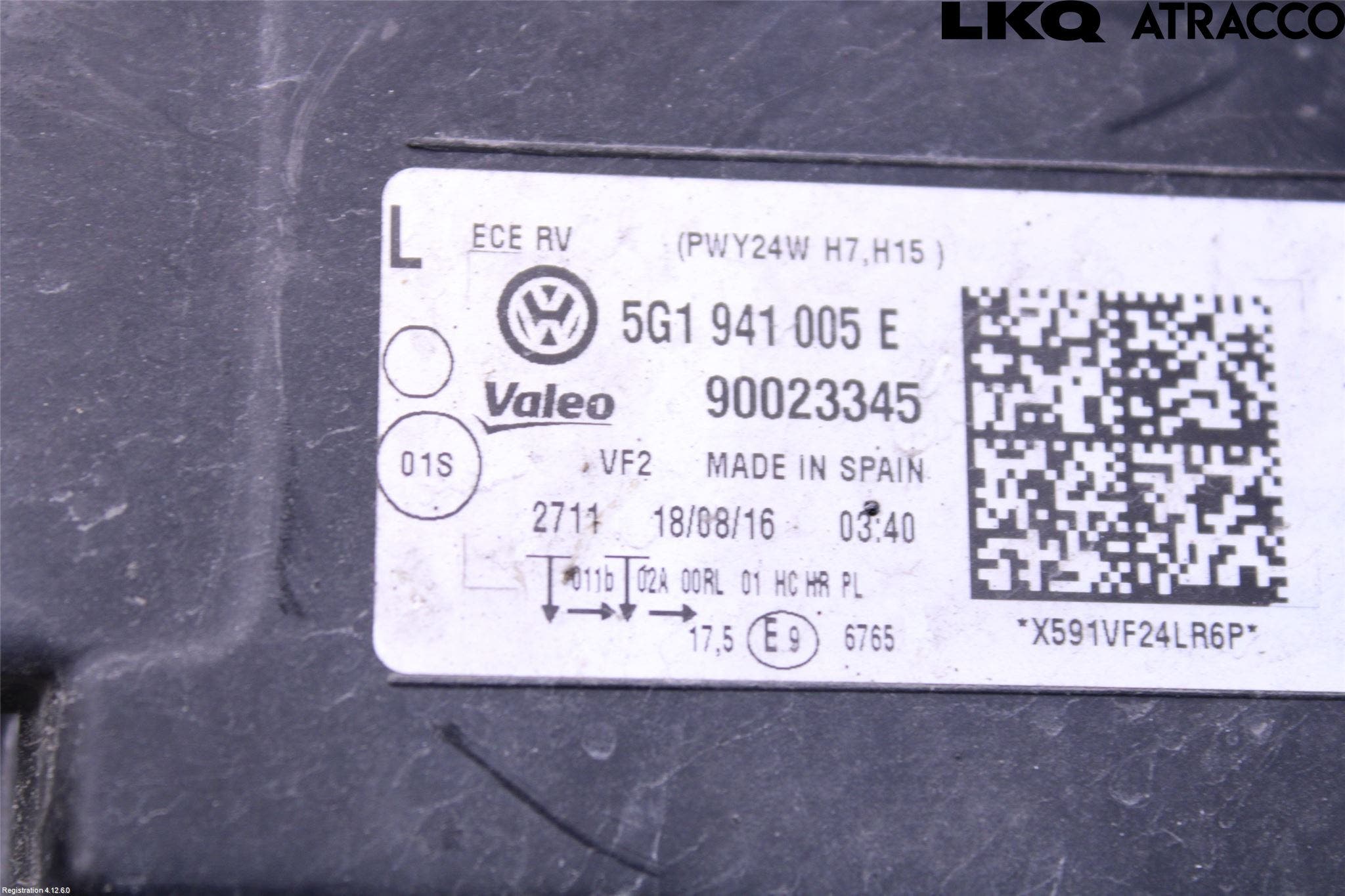 Volkswagen VW GOLF / E-GOLF VII 13-20 Strålkastare Vänster