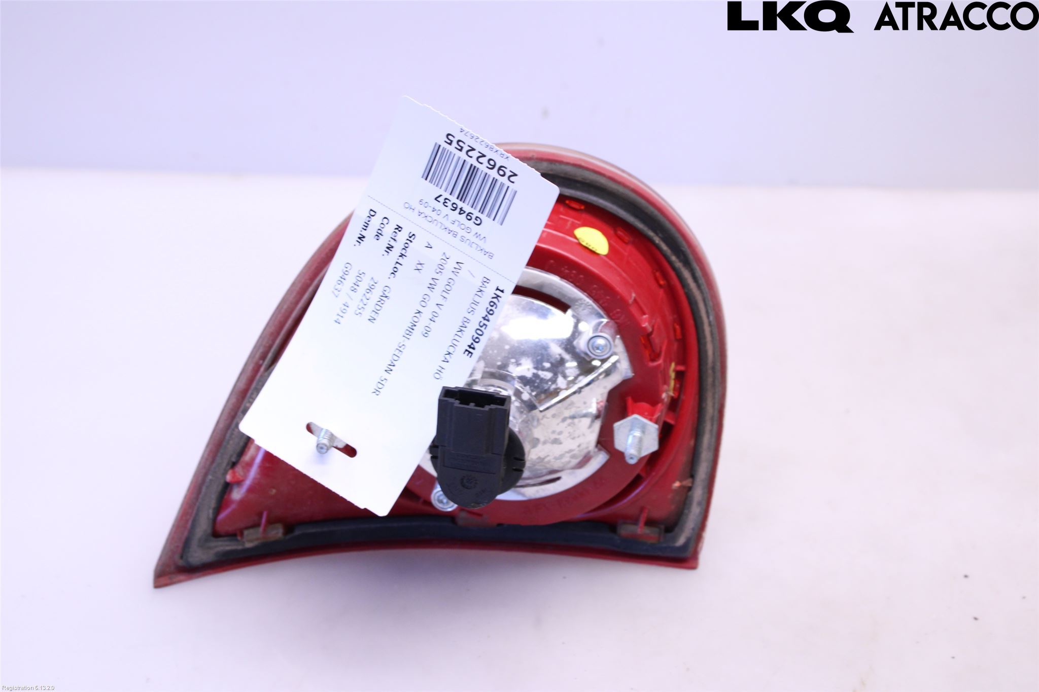 Volkswagen VW GOLF V 04-09 Bakljus Lucka Hö
