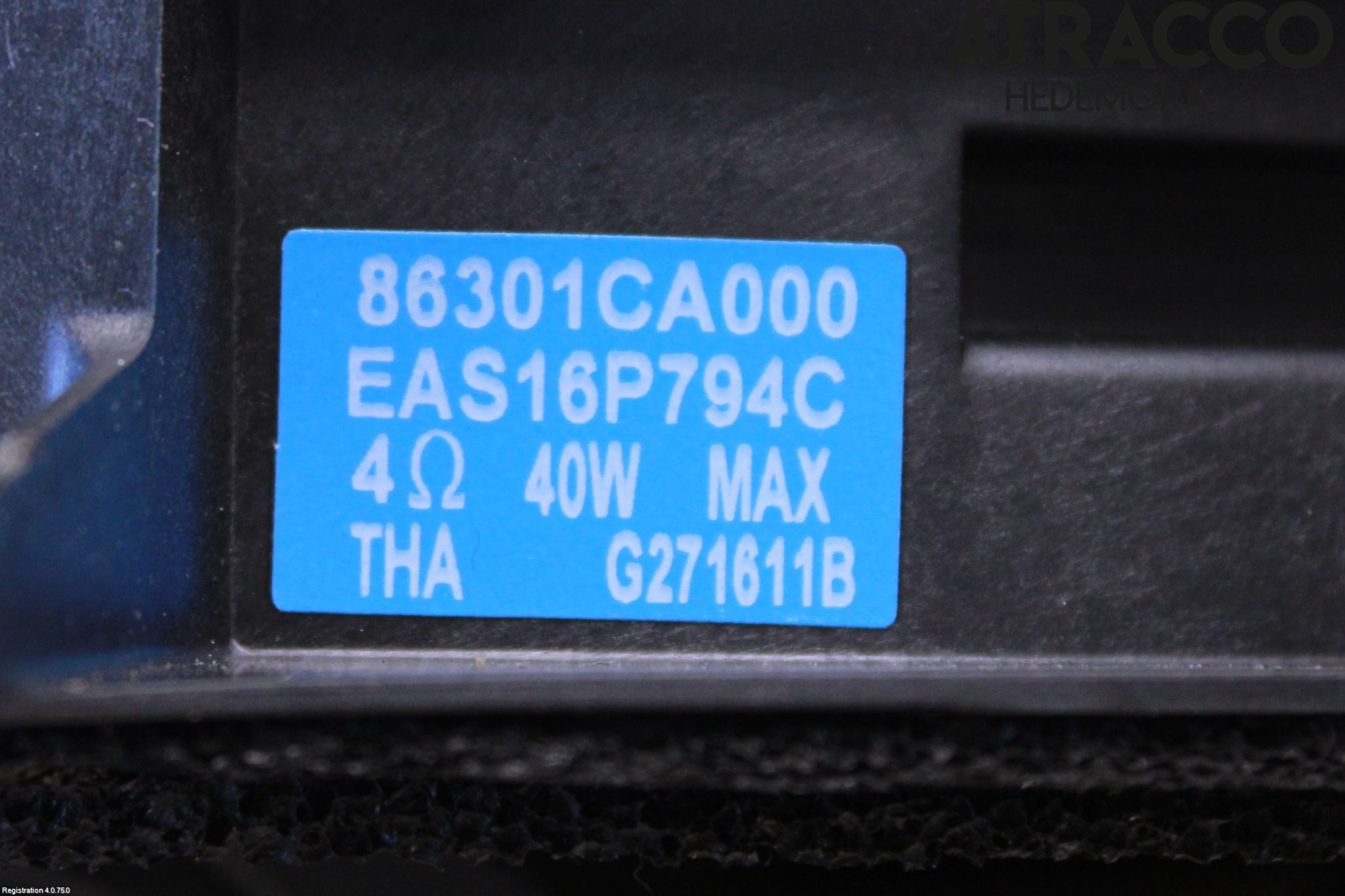 Toyota GT86 12- Högtalare