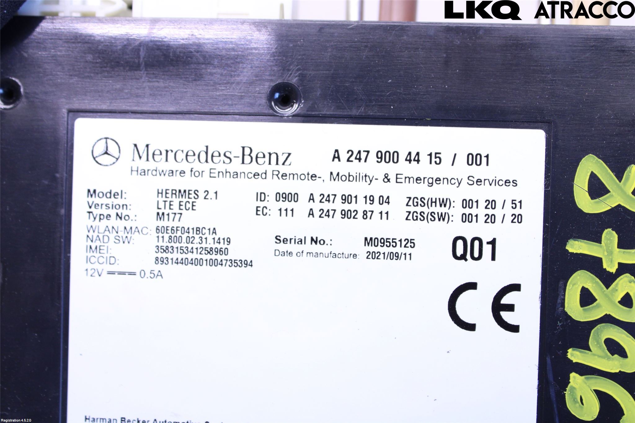 Mercedes-Benz MB SPRINTER (W907/W910) 19- Styrenhet Övrigt