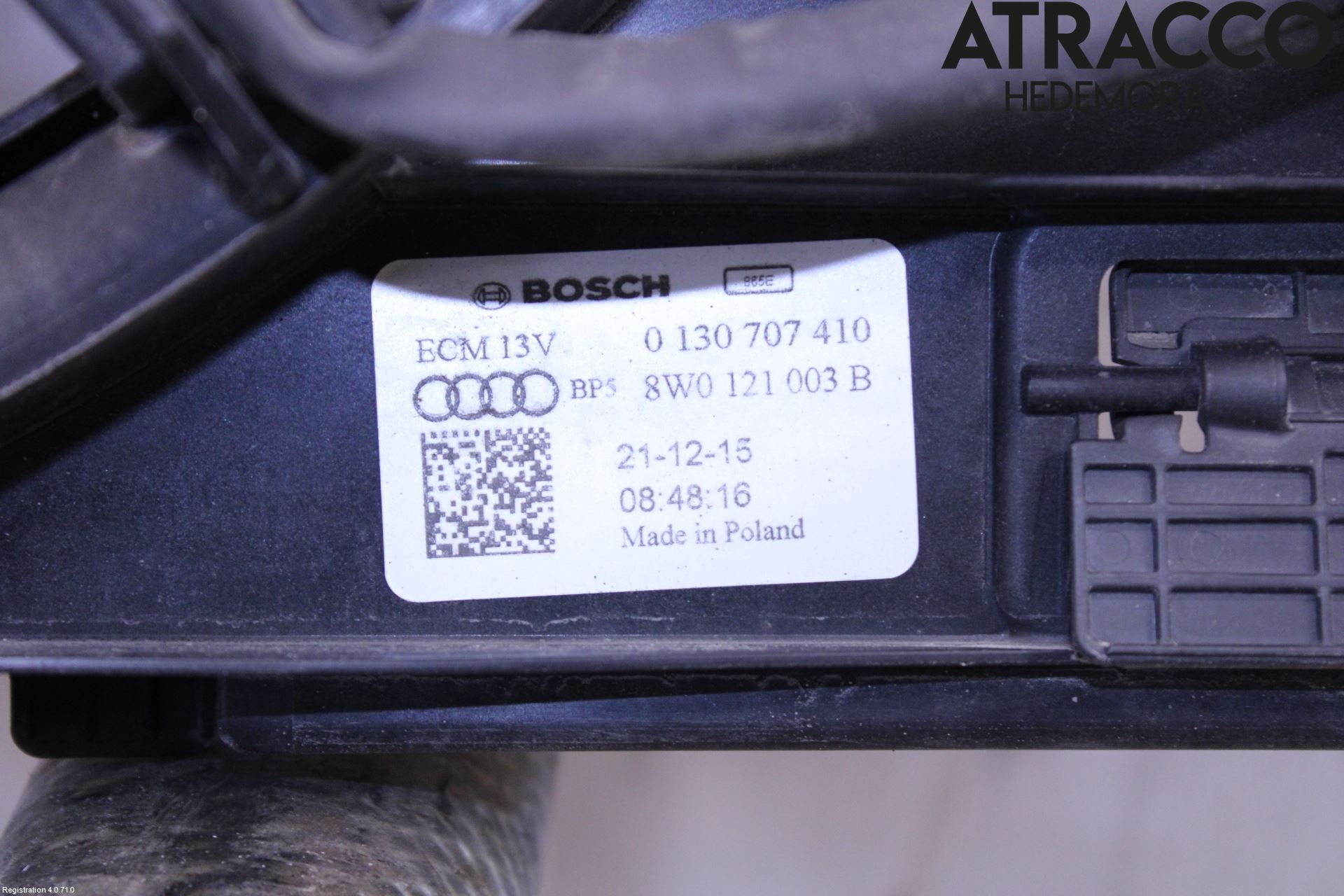 Audi A4/S4 B9 16-19 Kylfläkt El