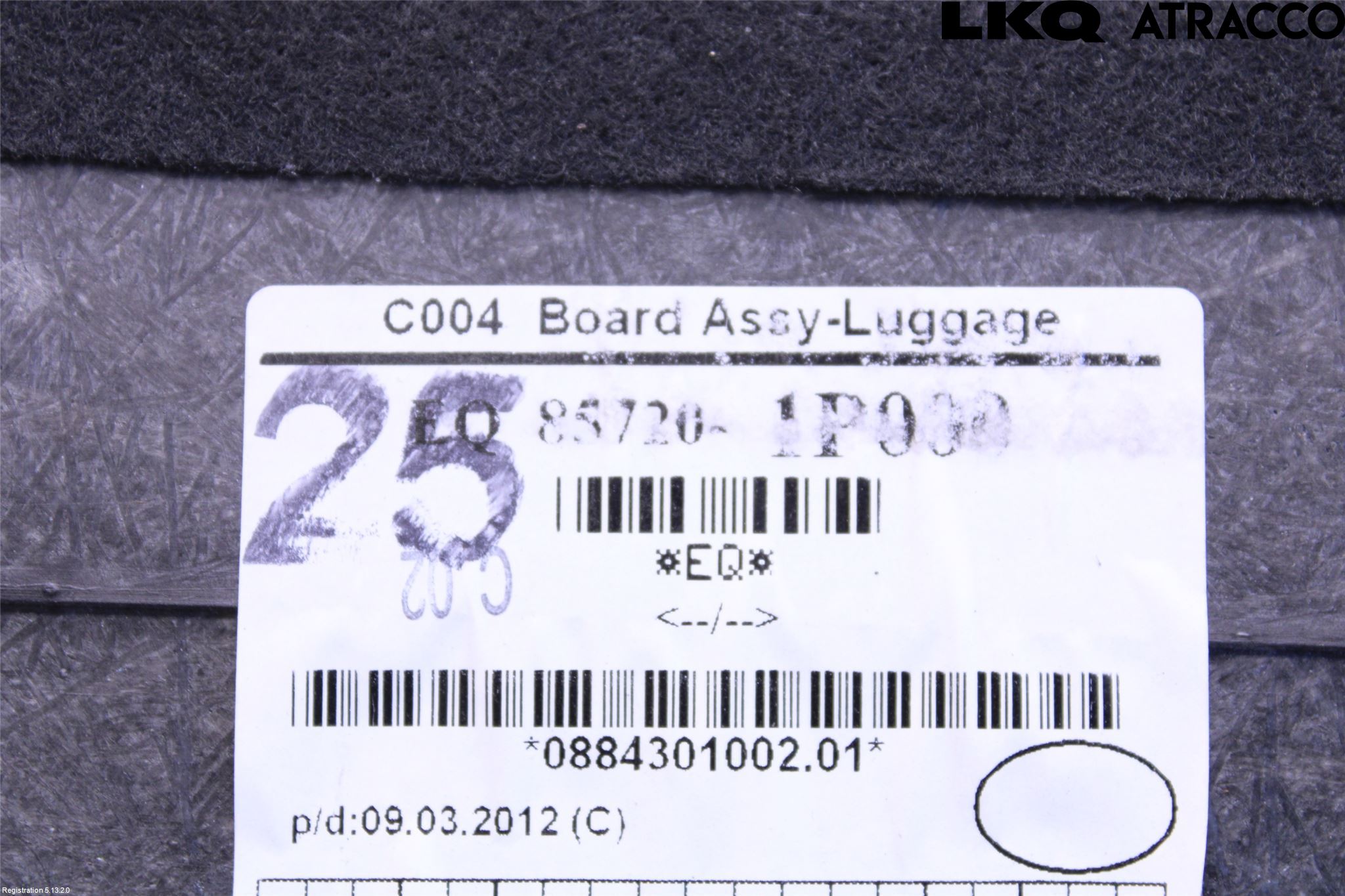 Hyundai ix20 Bagage Golv