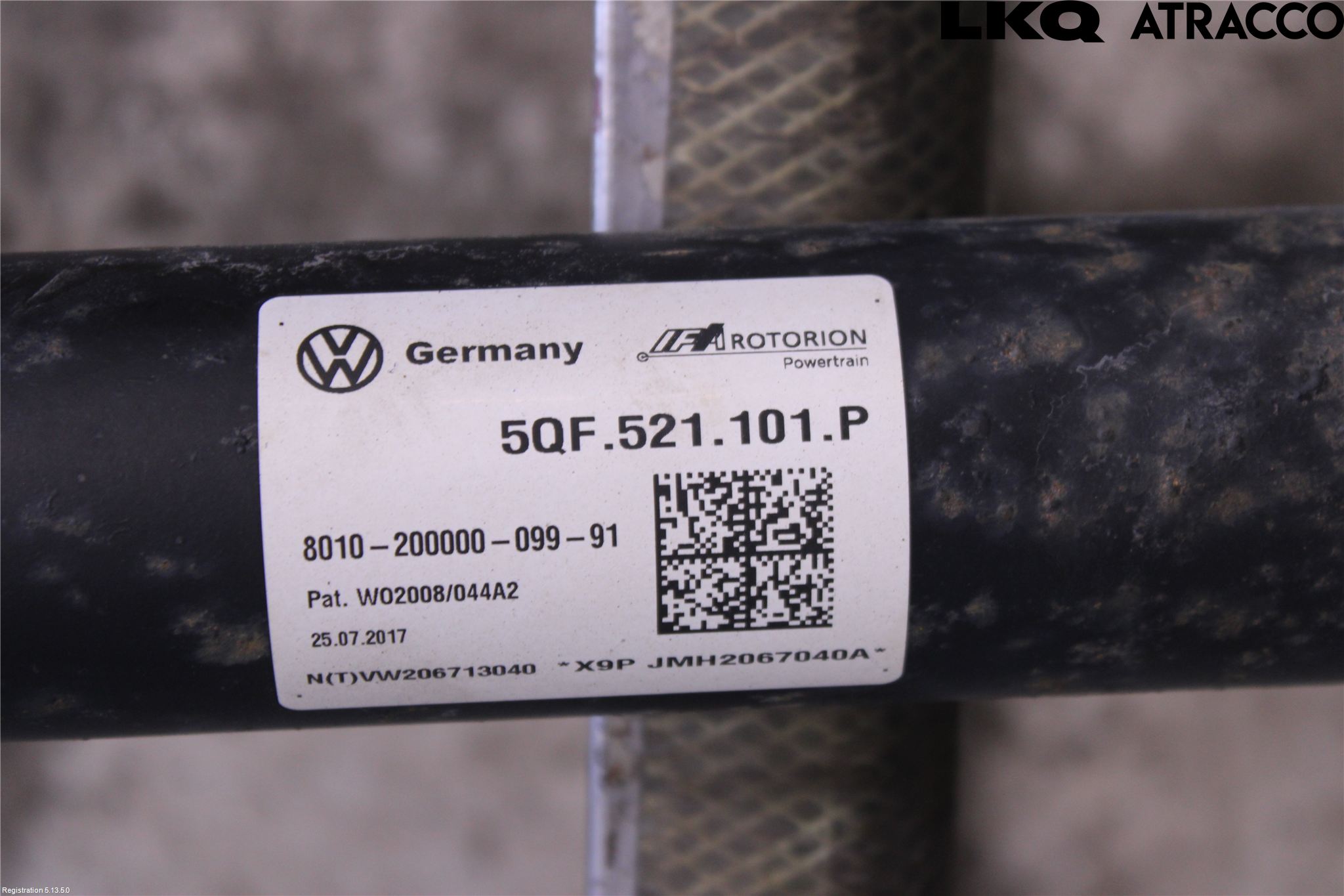 Volkswagen VW TIGUAN 16-24 Mellanaxel Komp