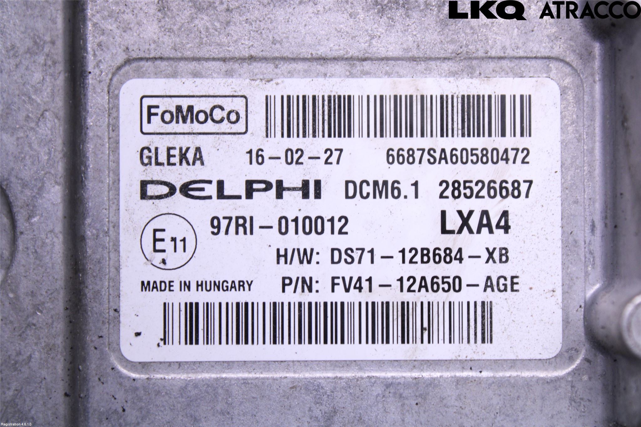 Ford KUGA 13-16 Styrenhet Inspump Diesel