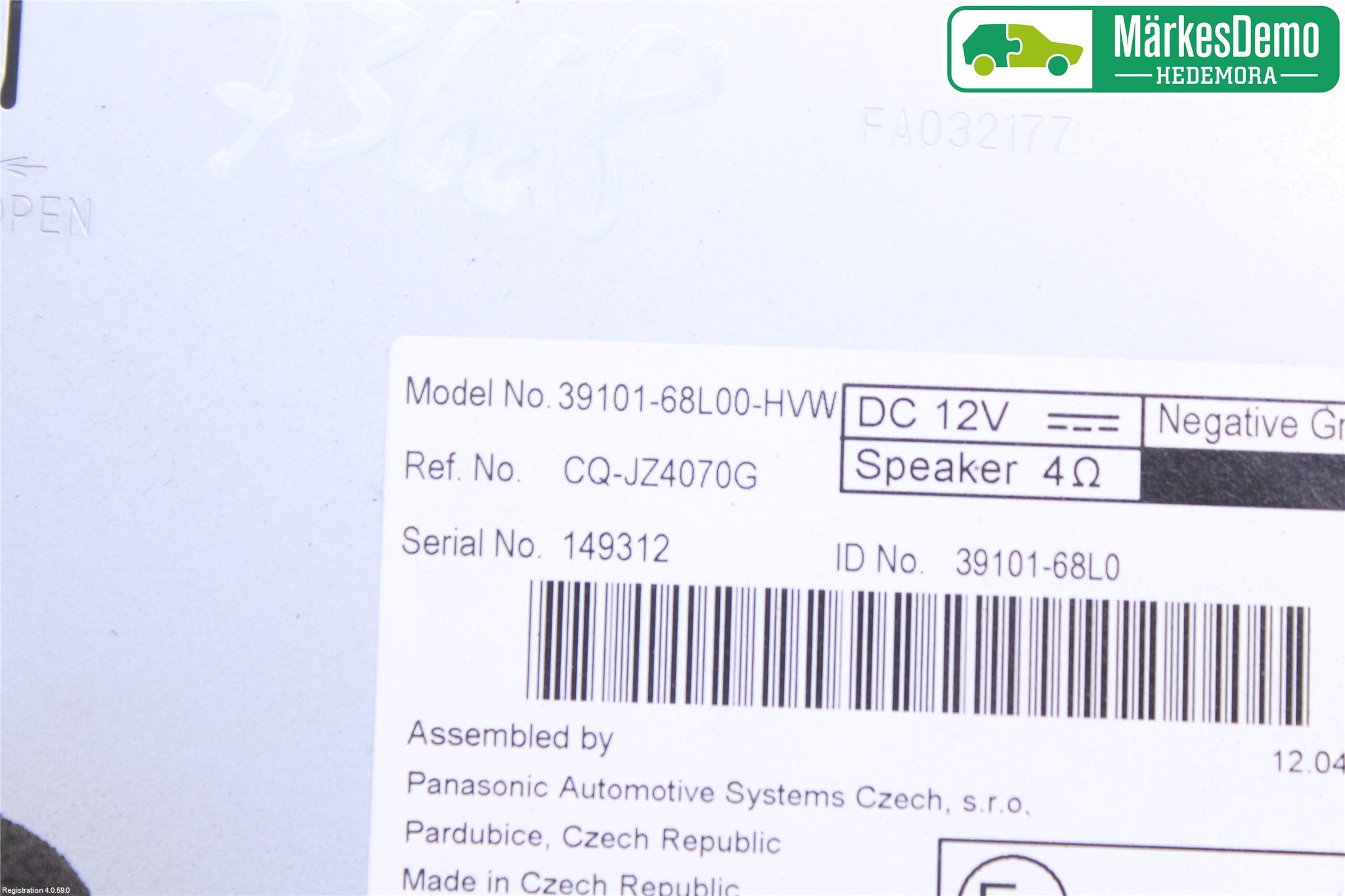 Suzuki SWIFT 11-16 Cd Radio - Multimediapanel