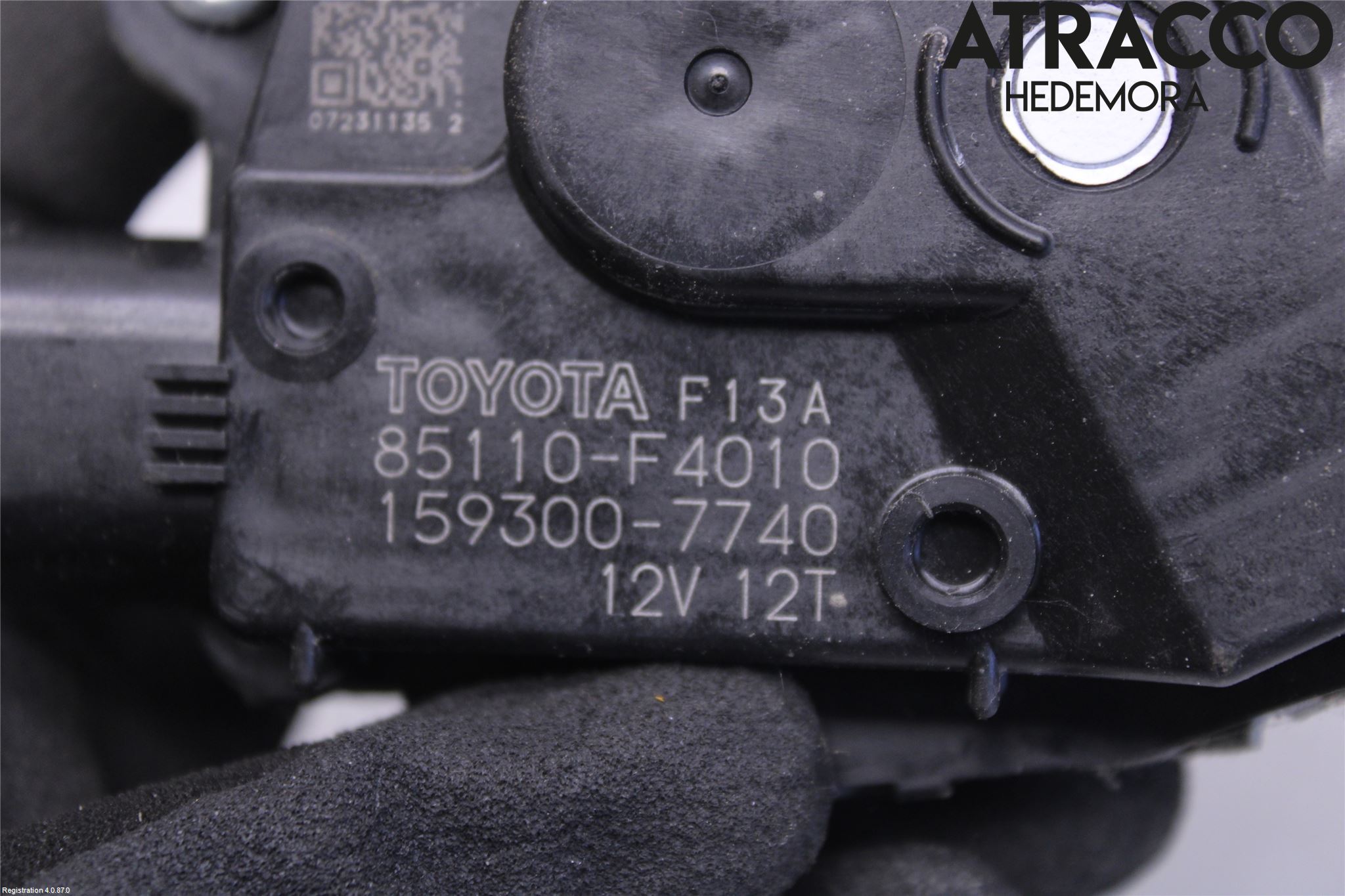 Toyota C-HR 16-23 Torkarmotor Vindruta