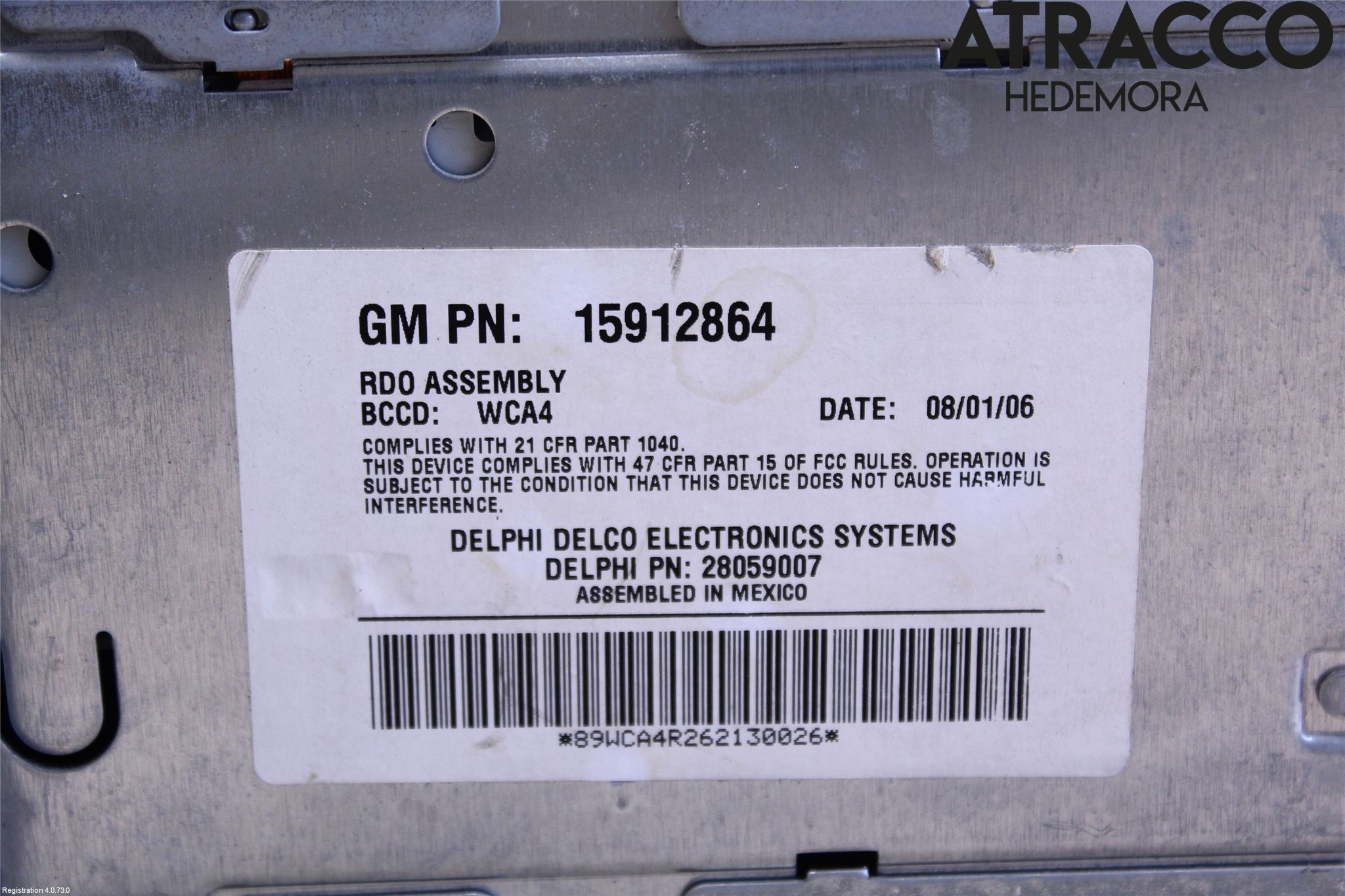 Saab 9-7X Cd Radio - Multimediapanel