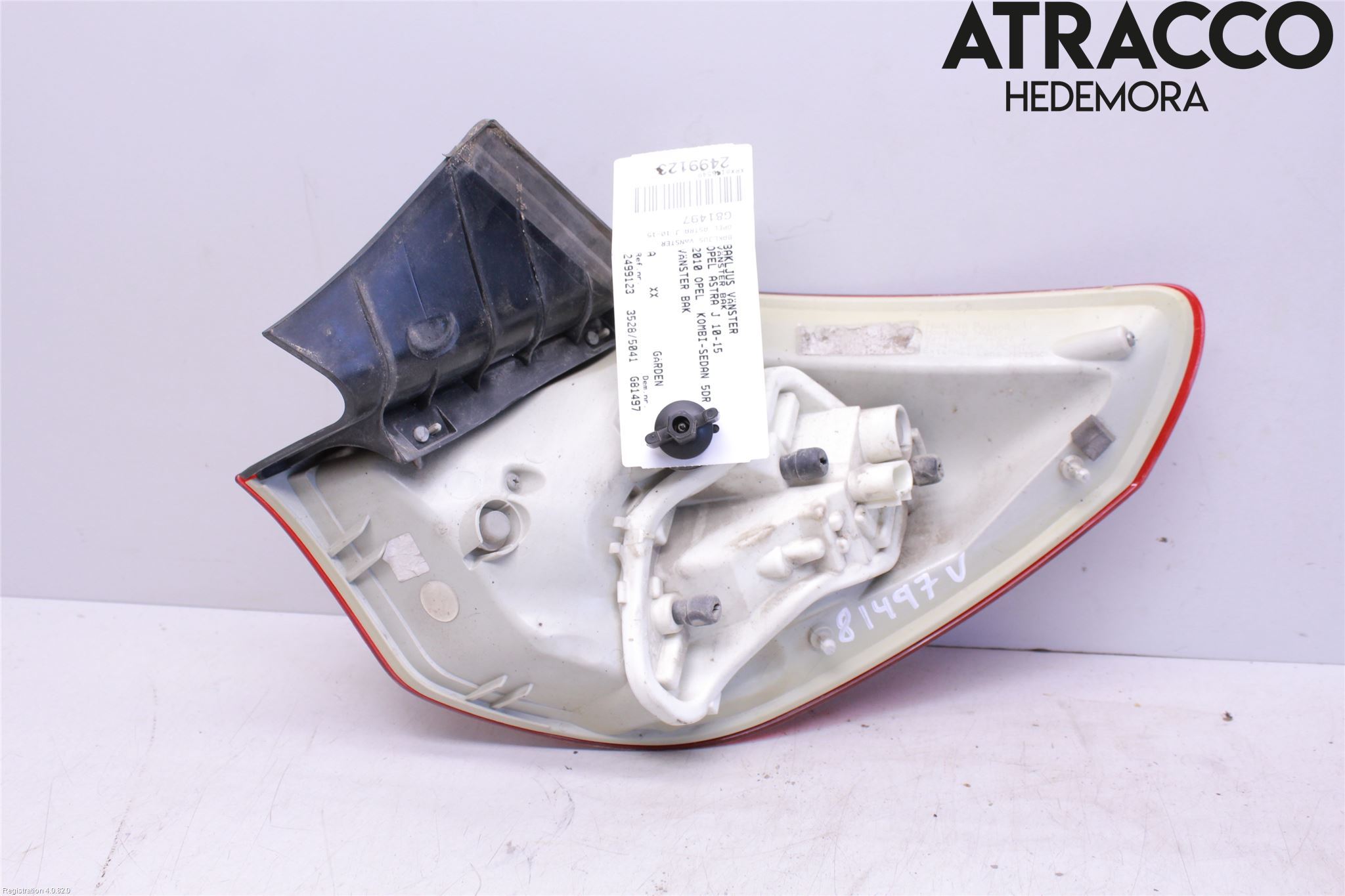 Opel ASTRA J 10-15 Bakljus Vänster