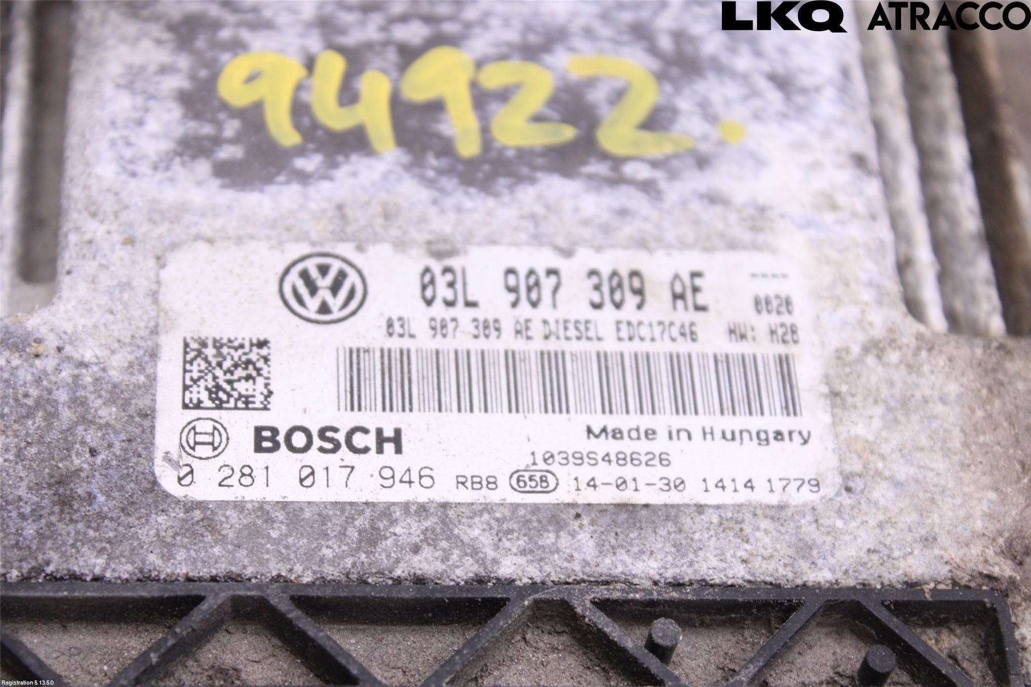Volkswagen VW PASSAT 11-14 Styrenhet Inspump Diesel
