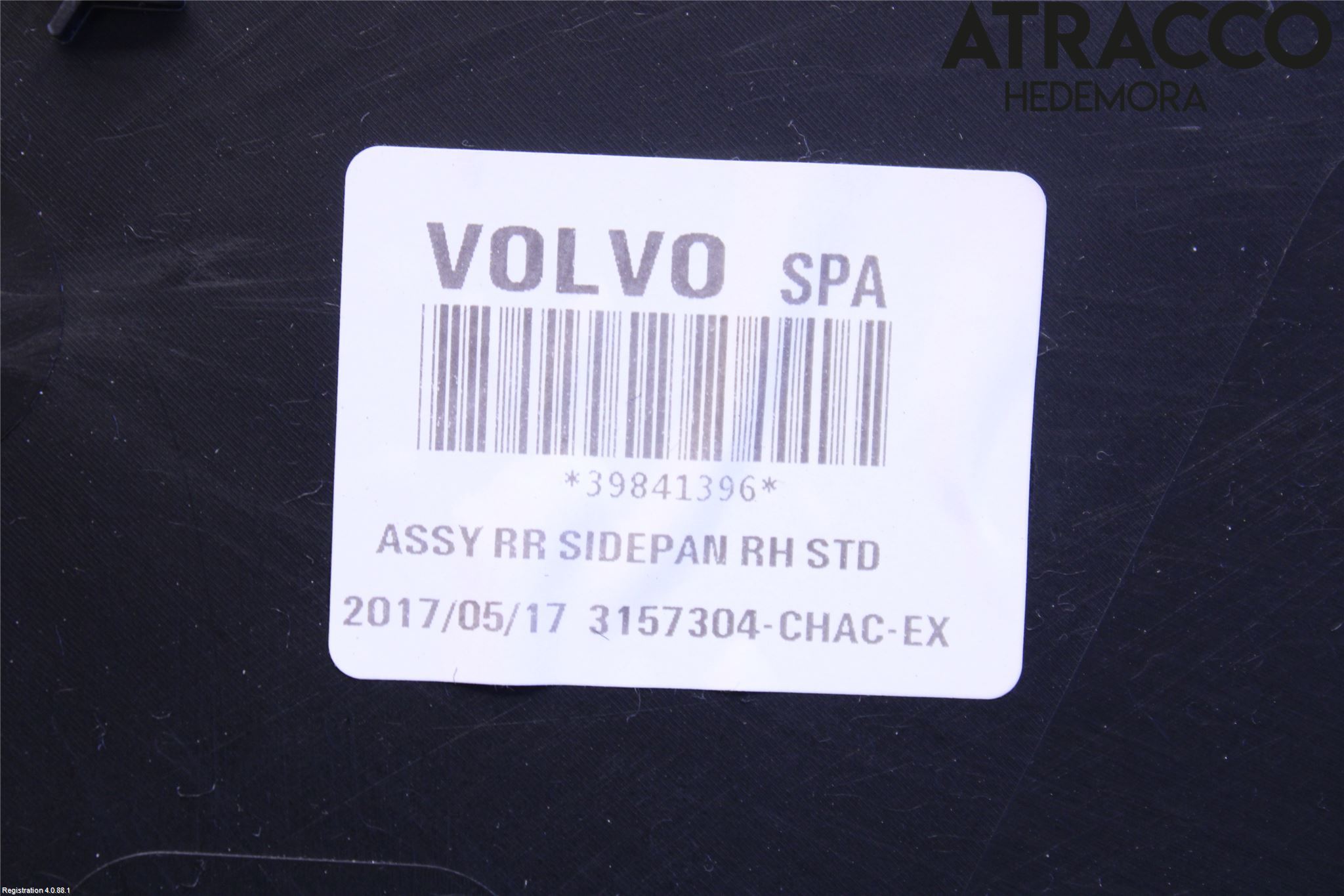 Volvo S90 17->> Inr Tunnelfack