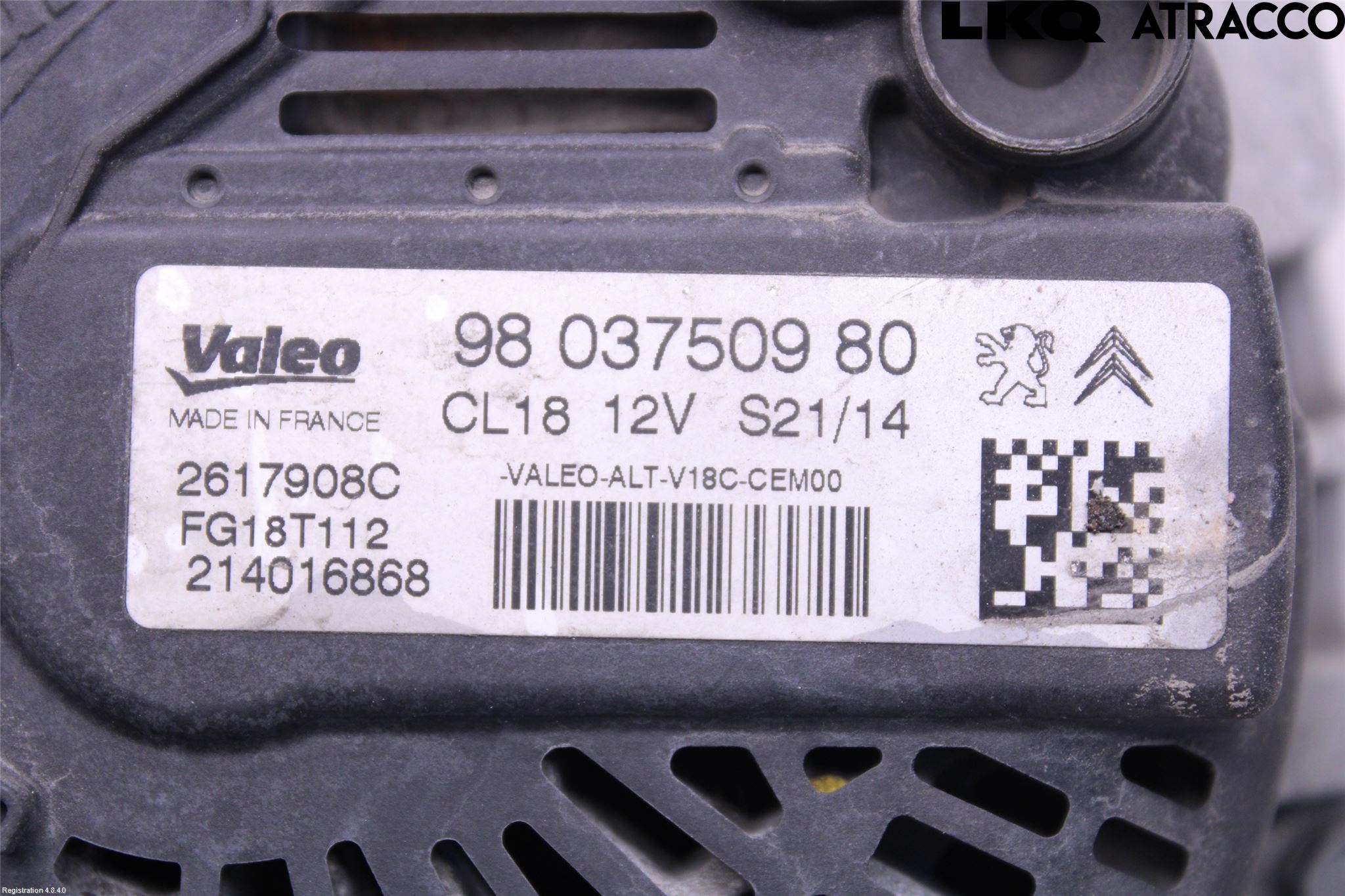 Peugeot 308 14-21 Generator