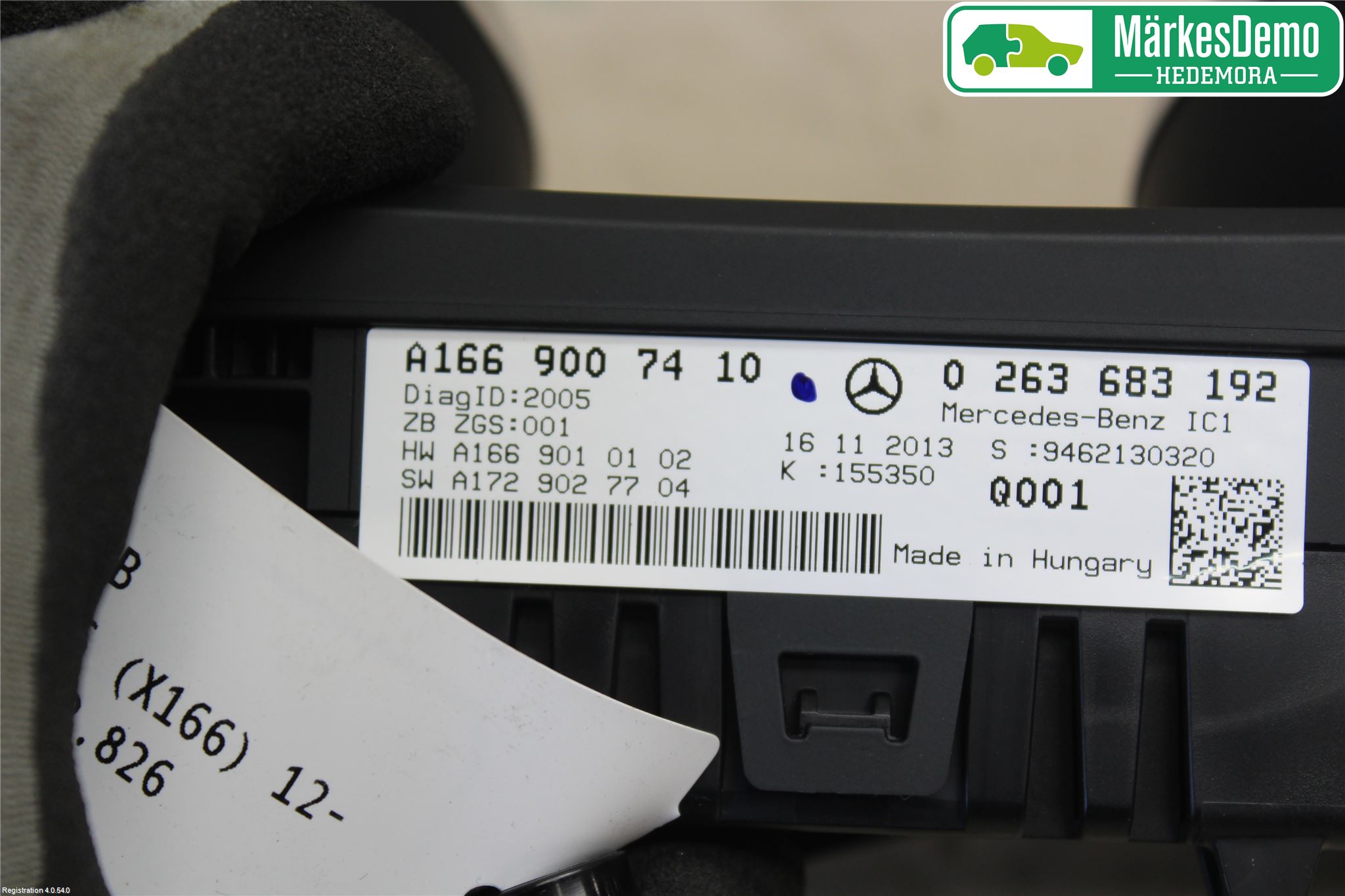 Mercedes-Benz MB GL/GLS-KLASS (X166) 12-19 Instrument Komb