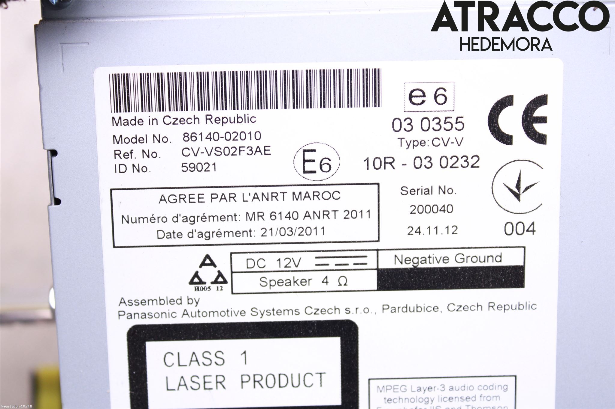 Toyota AURIS 13-19 Cd Radio - Multimediapanel