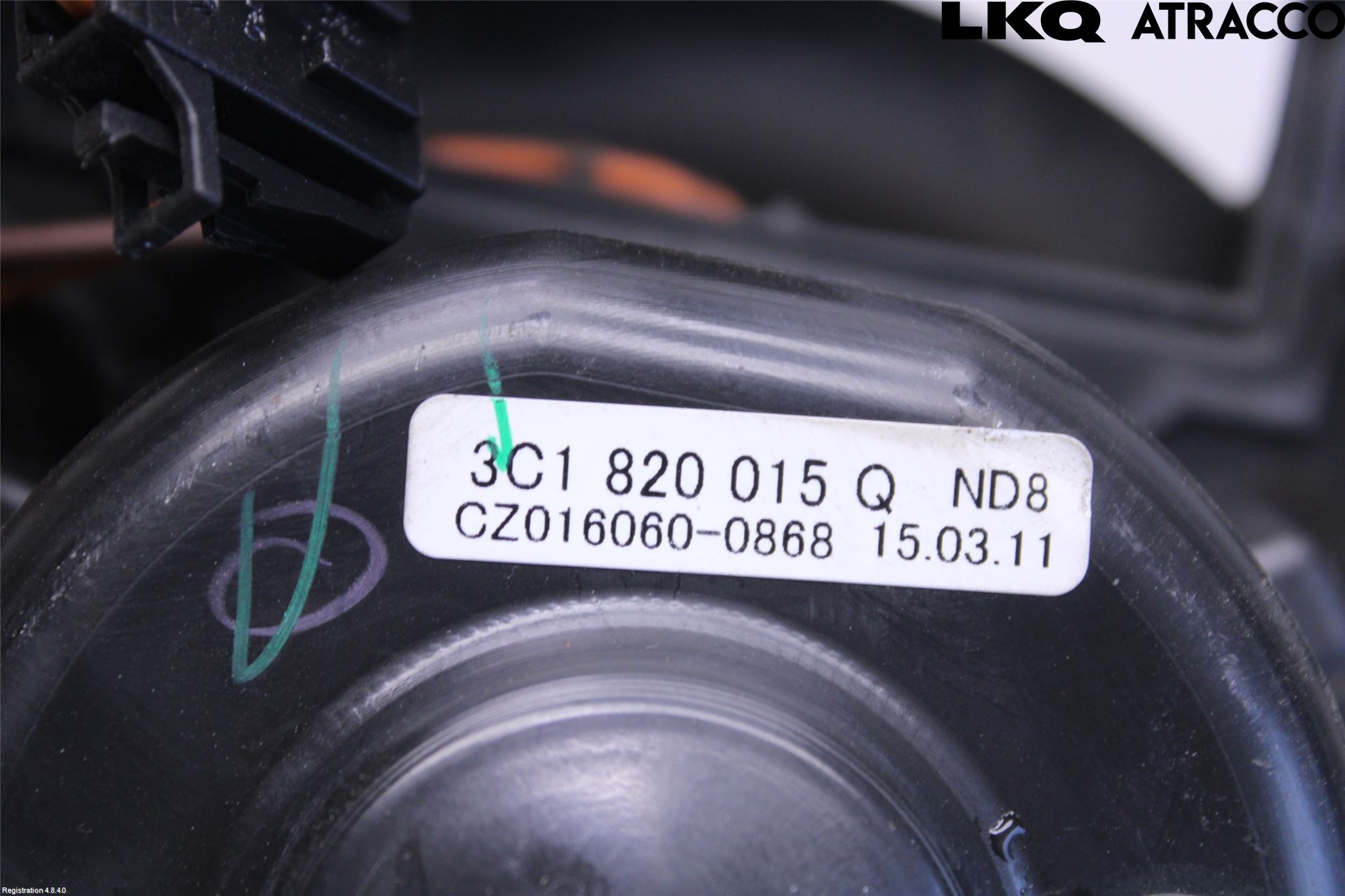 Volkswagen VW PASSAT 11-14 Ac Värmefläkt