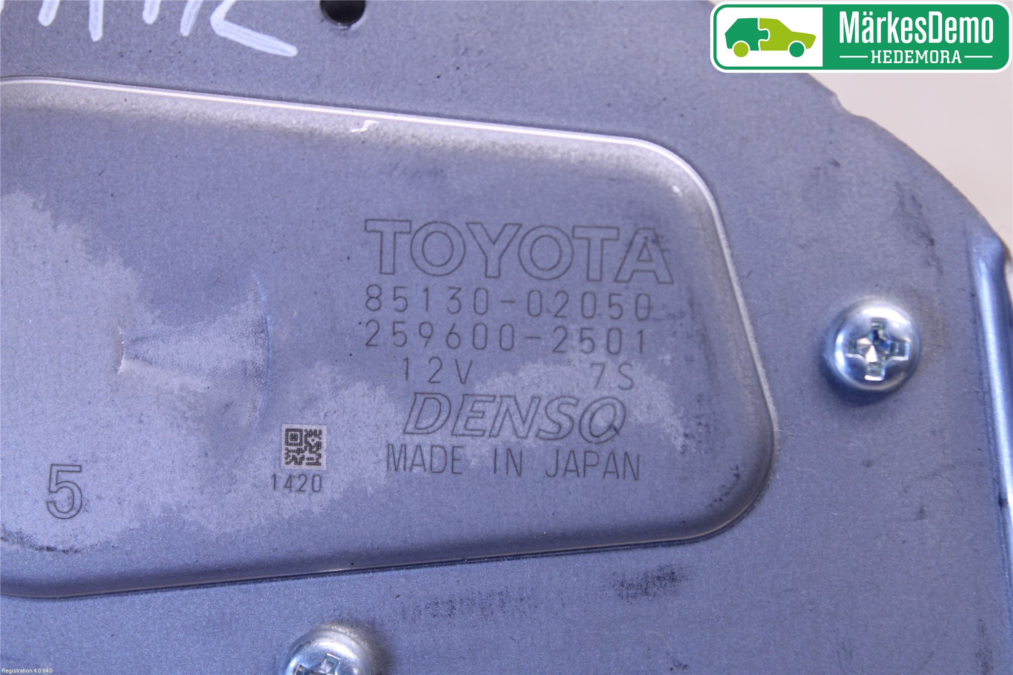 Toyota AURIS 13-19 Torkarmotor Baklucka