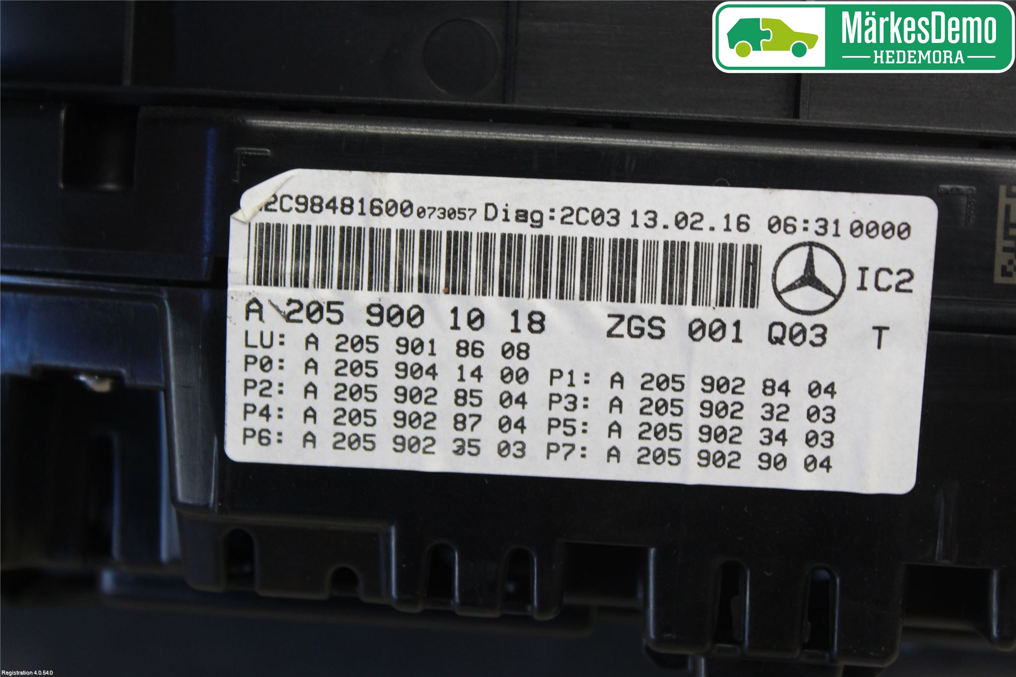 Mercedes-Benz MB C-KLASS (W205) 14-21 Instrument Komb