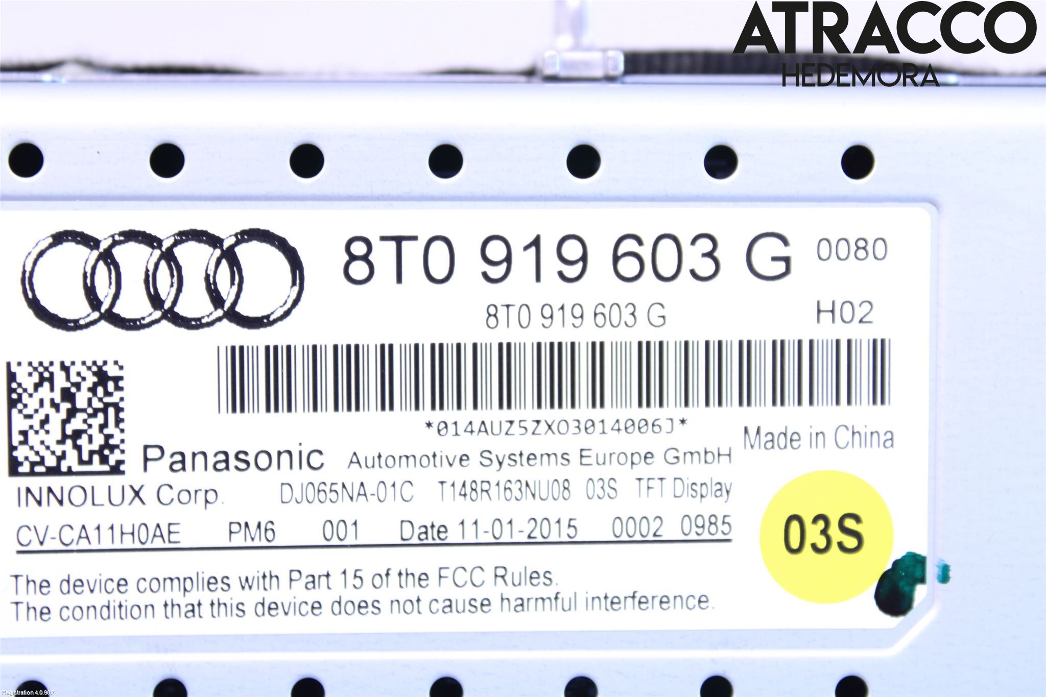 Audi A4 12-15 Bildskärm