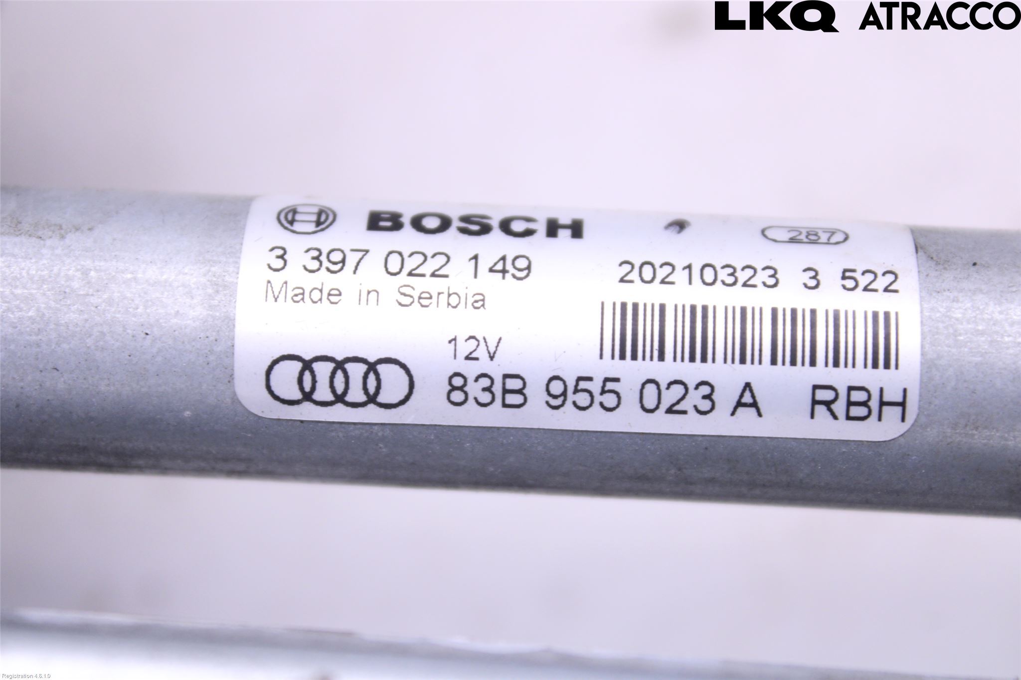 Audi Q3 F3 19- Torkarmekanism Vindruta