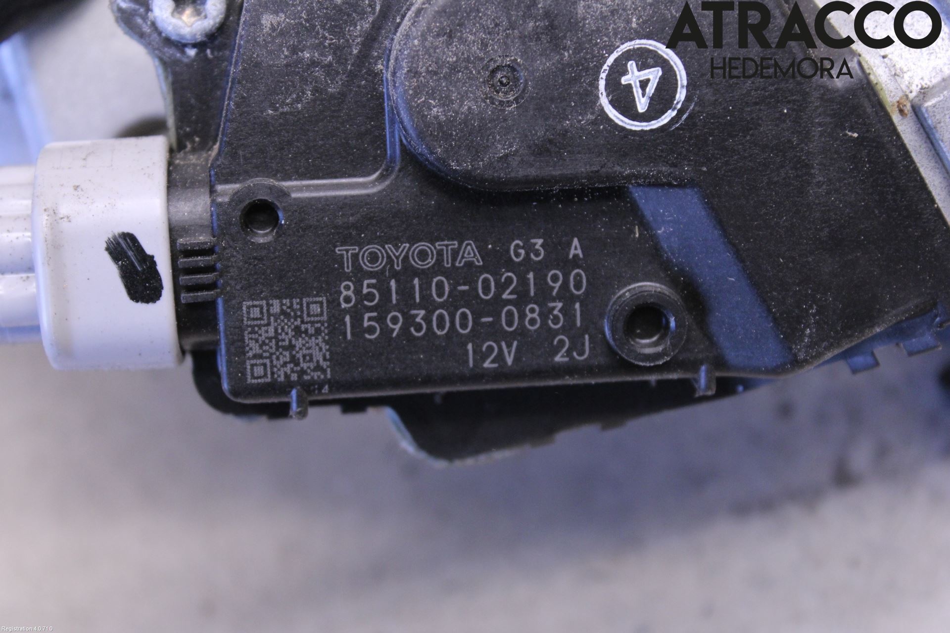 Toyota AURIS 07-09 Torkarmotor Vindruta