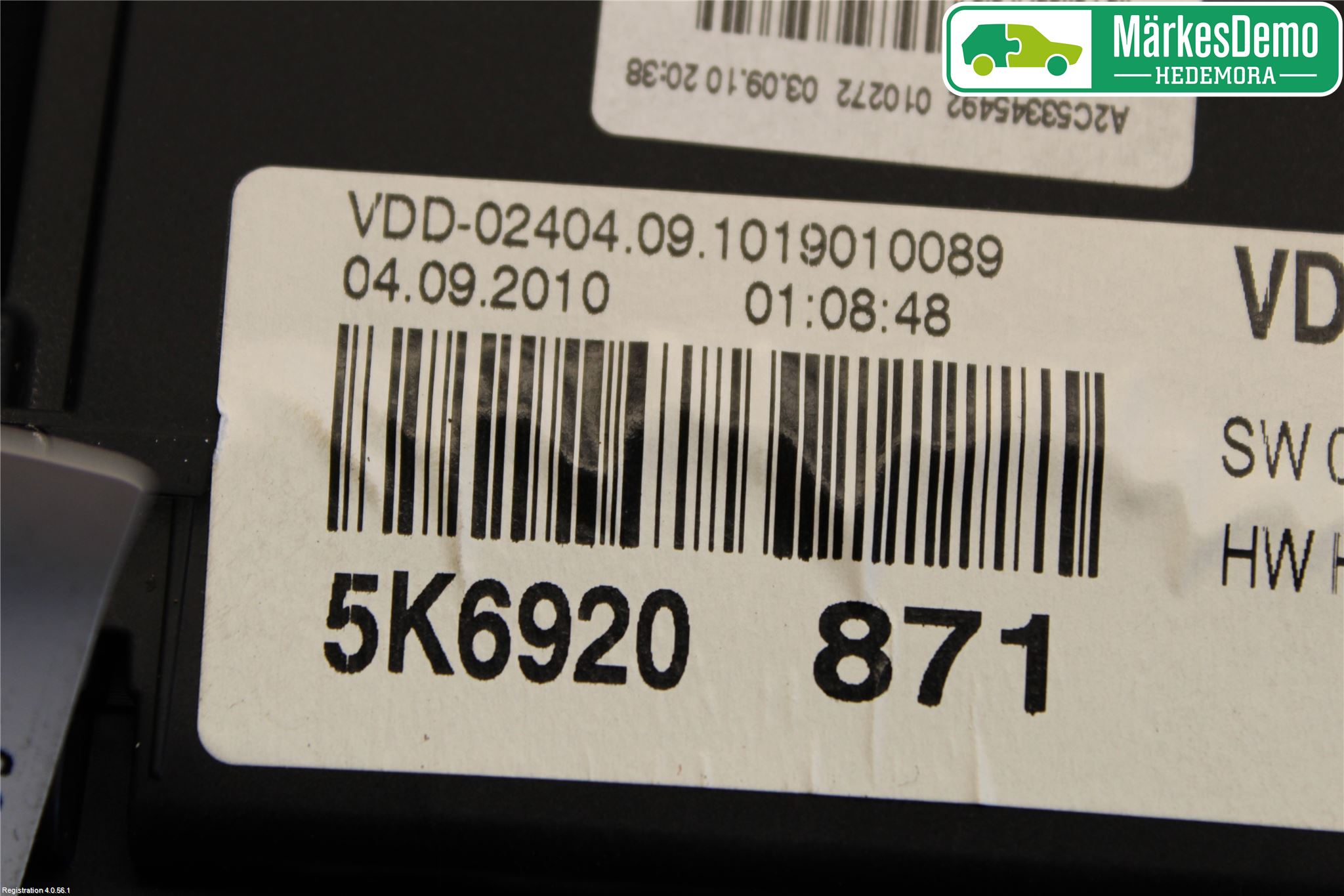 Volkswagen VW GOLF VI 09-13 Instrument Komb