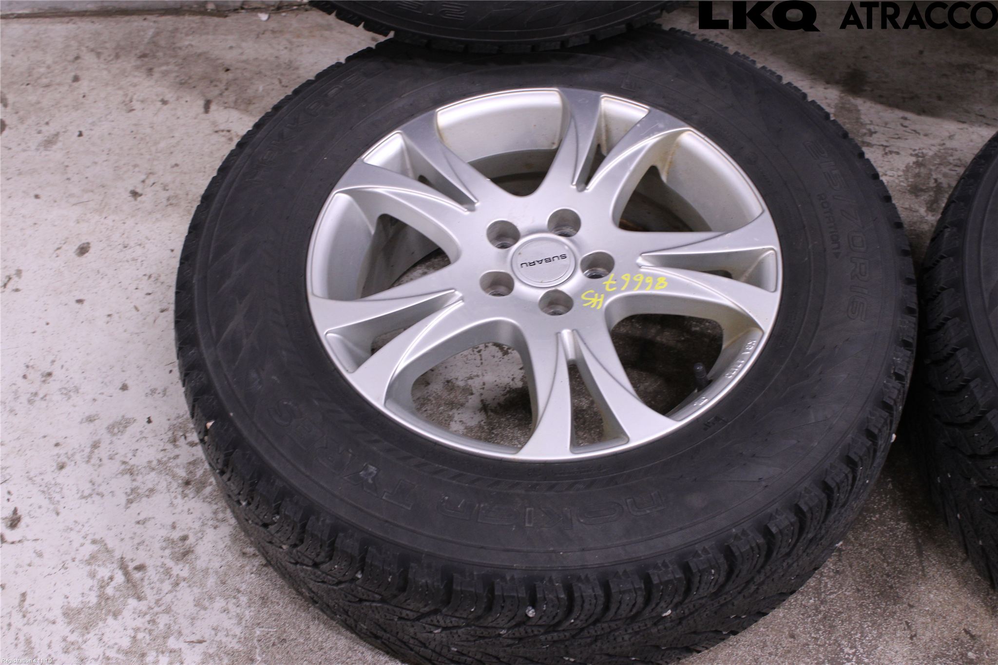 Subaru OUTBACK 10-15 Vinterdäck Alumfälg 4St